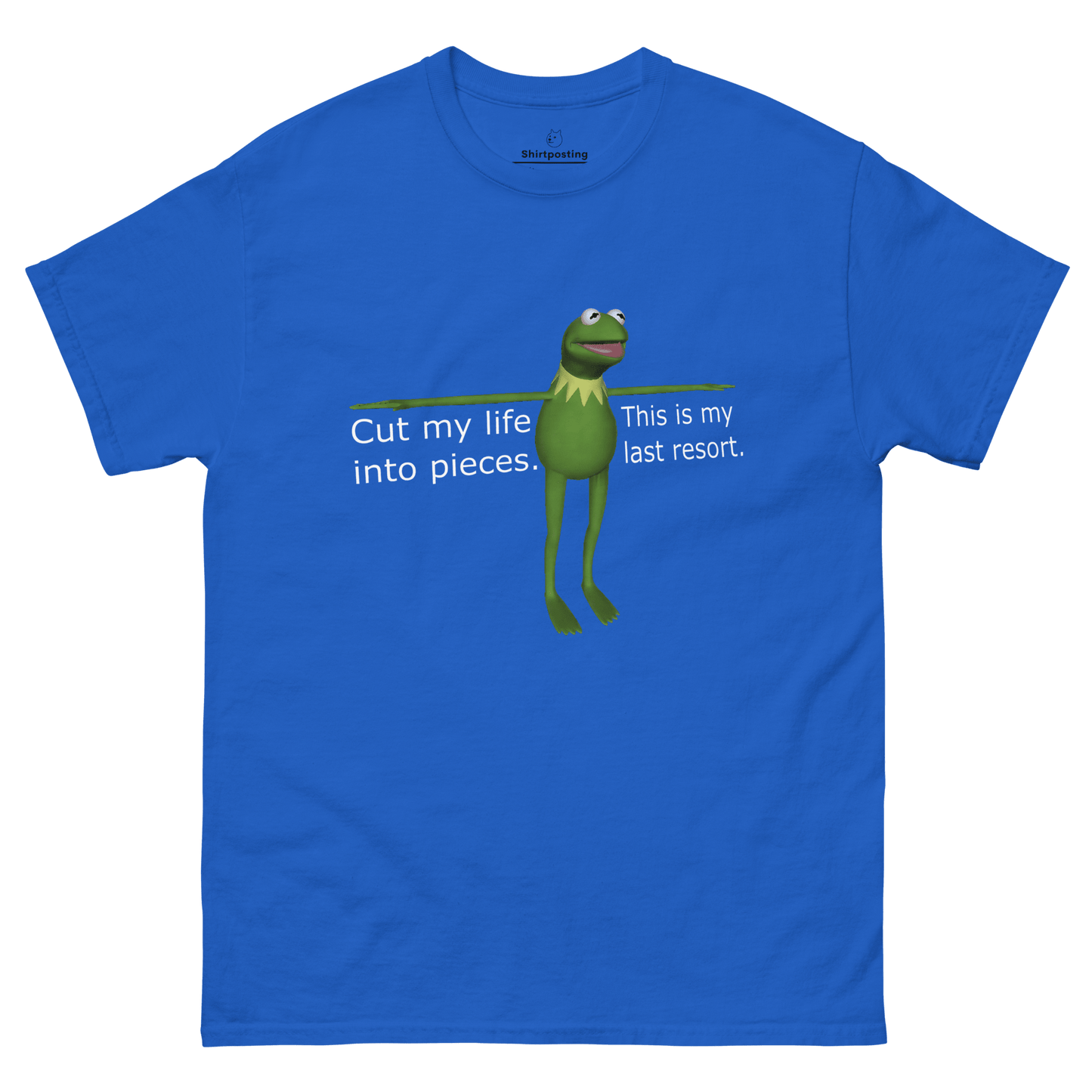 Frog Meme Classic T-Shirt Meme - Royal | Shirtposting