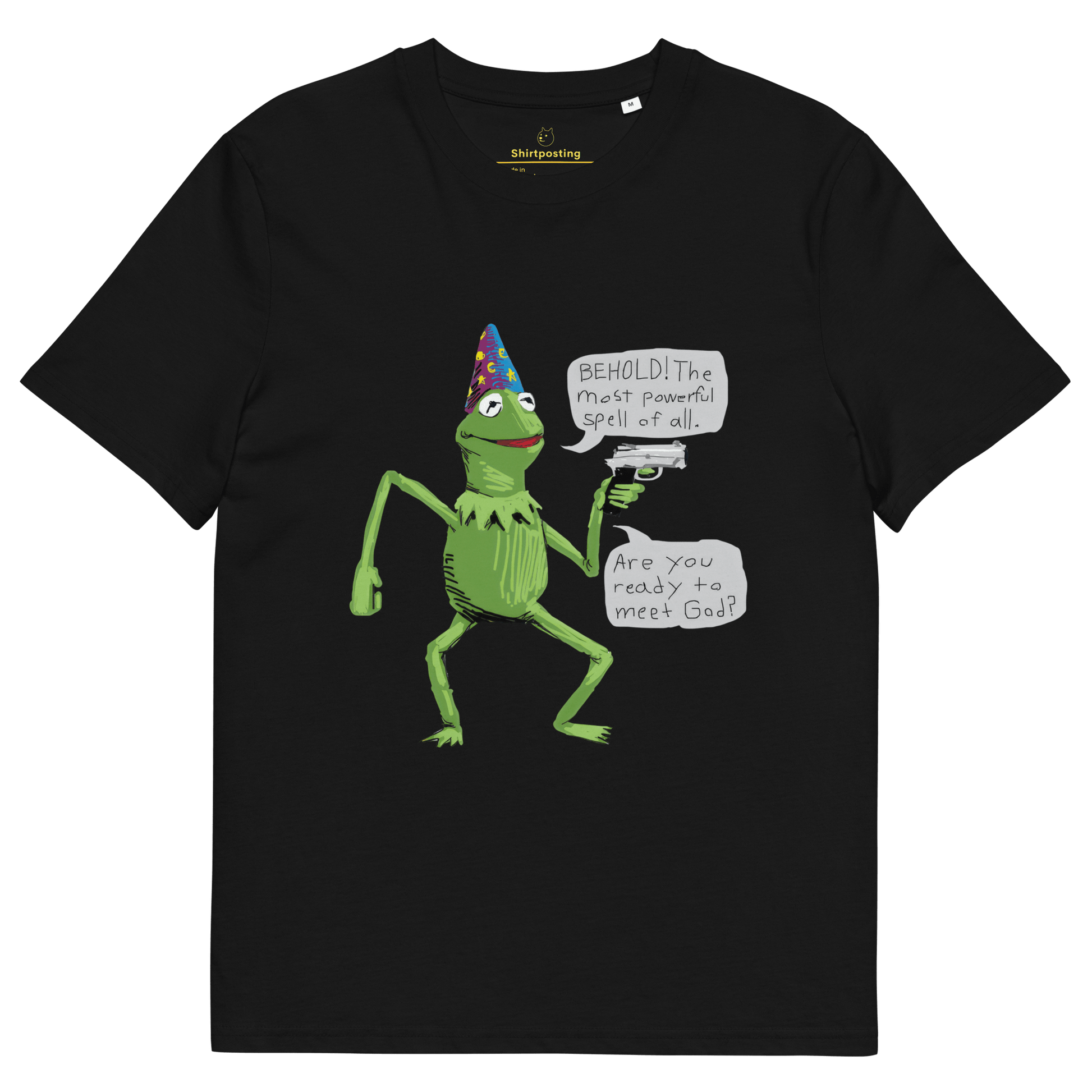 Frog Meme Premium Organic T-Shirt Meme - Black | Shirtposting