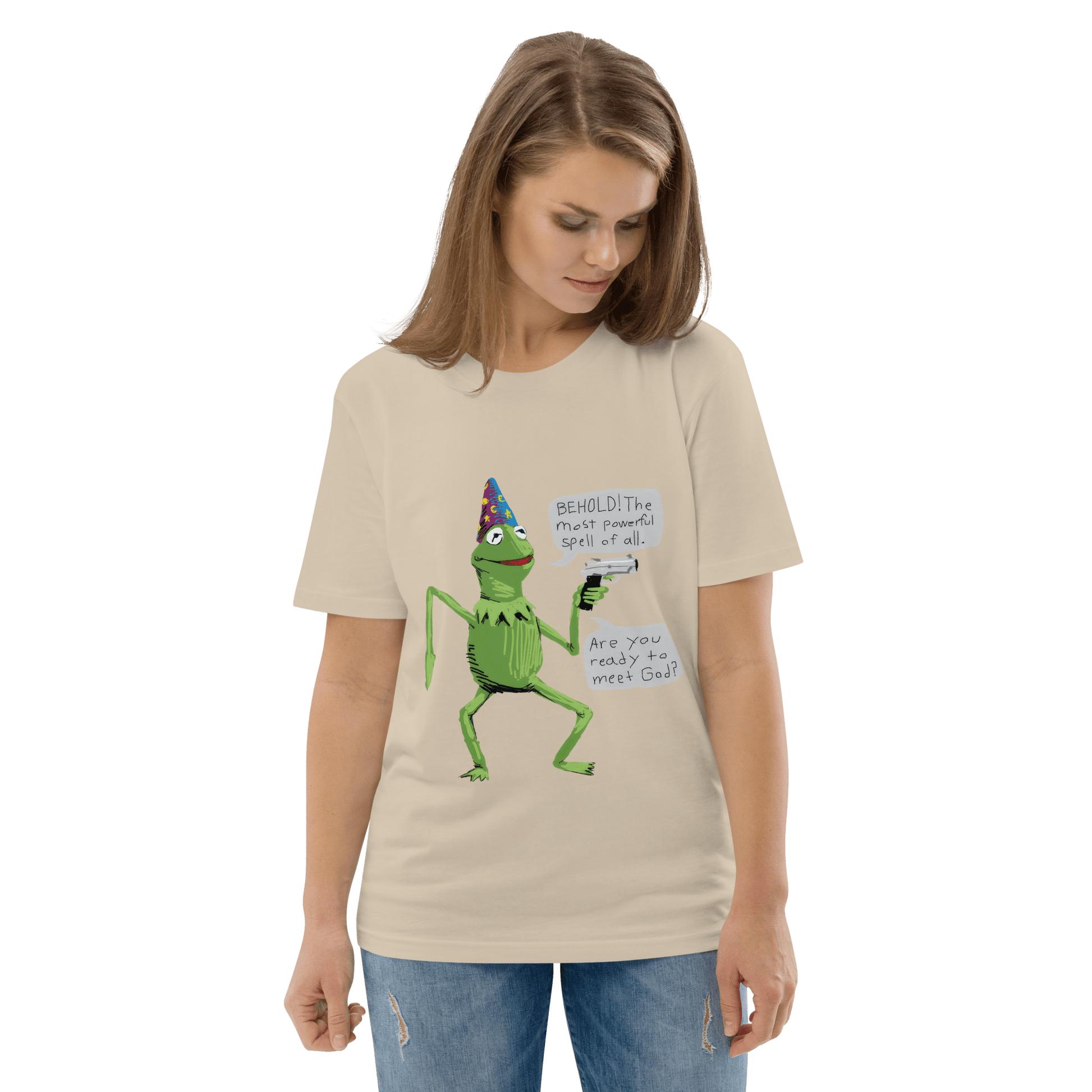 Frog Meme Premium Organic T-Shirt Meme - Cotton Pink | Shirtposting