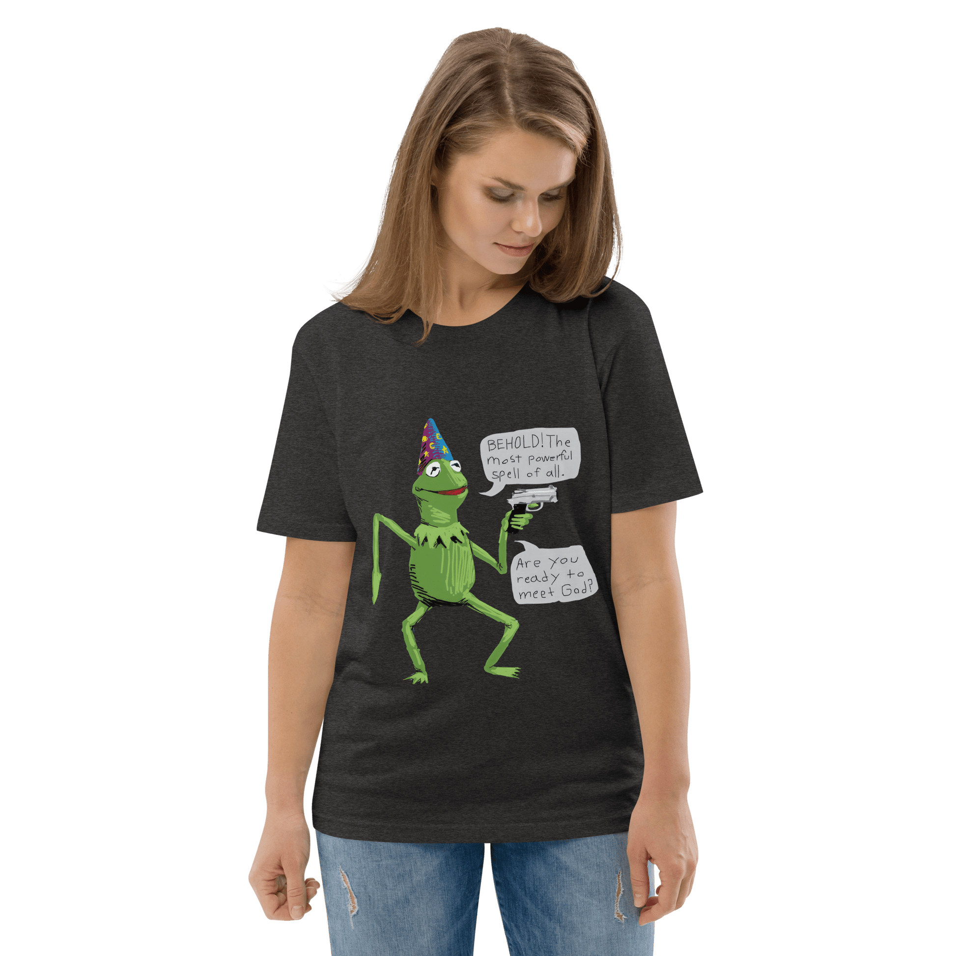 Frog Meme Premium Organic T-Shirt Meme - Cotton Pink | Shirtposting