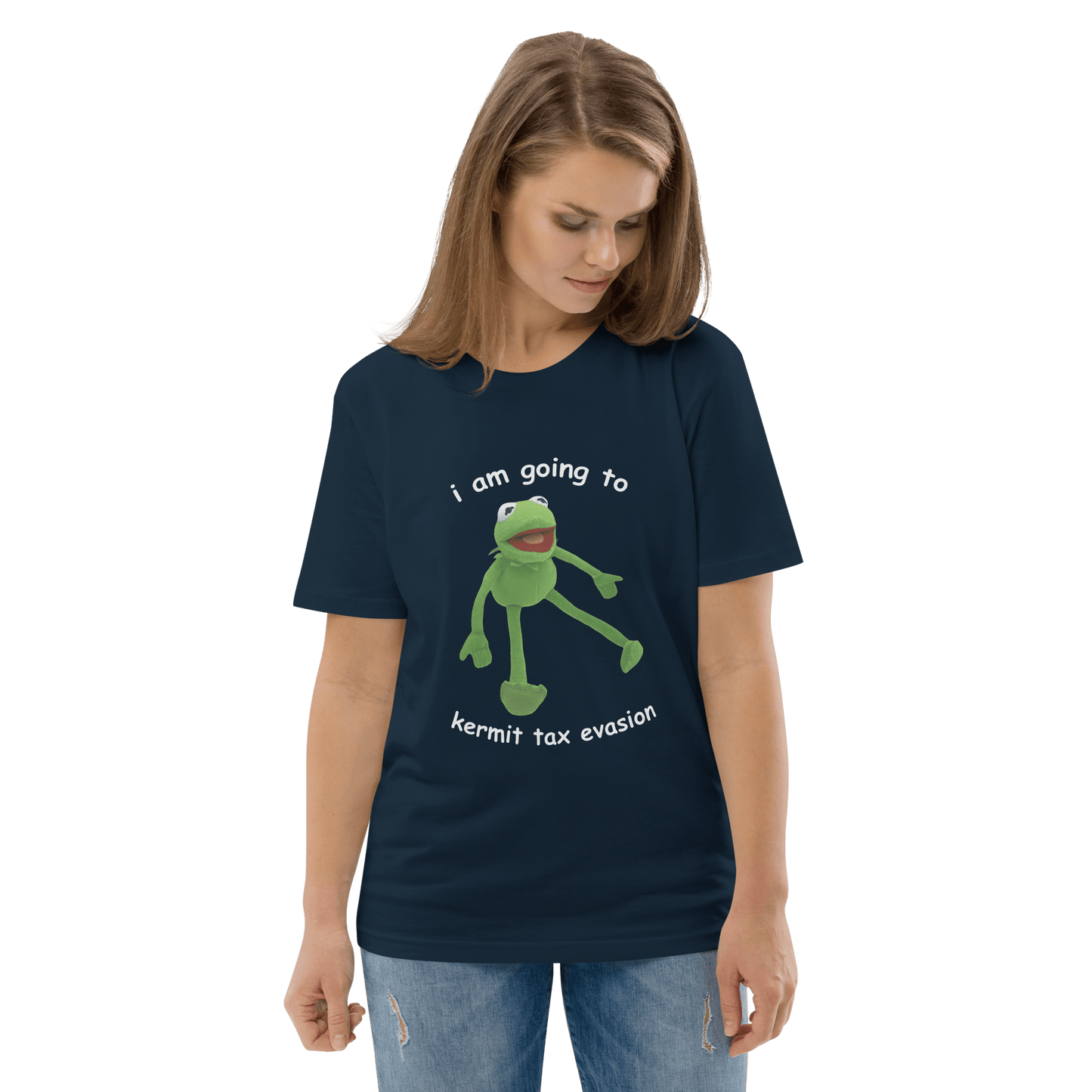 Frog Meme Premium Organic T-Shirt Meme - Dark Heather Grey | Shirtposting