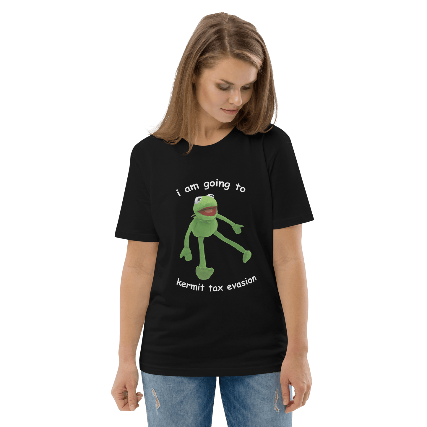Frog Meme Premium Organic T-Shirt Meme - Dark Heather Grey | Shirtposting