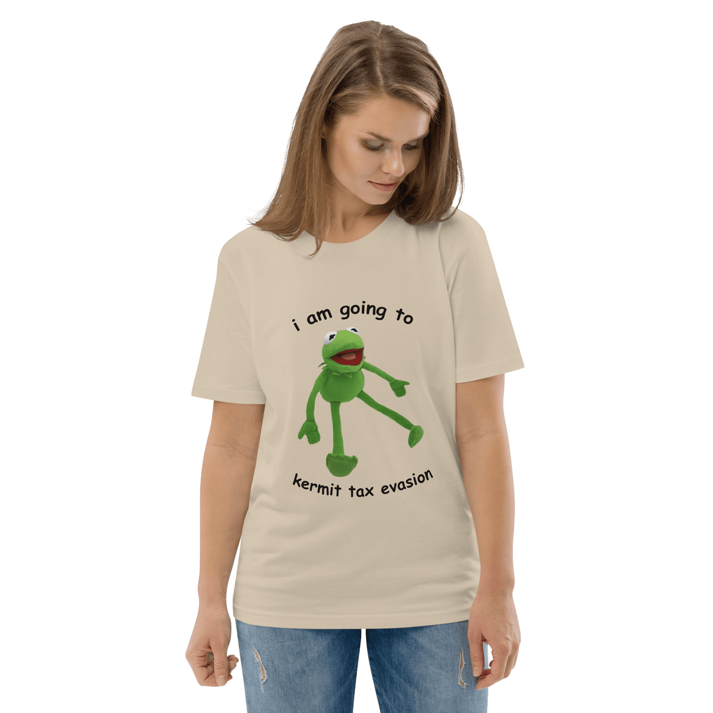 Frog Meme Premium Organic T-Shirt Meme - Desert Dust | Shirtposting