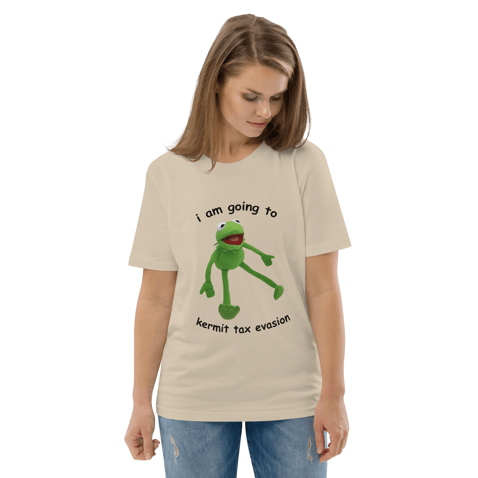 Frog Meme Premium Organic T-Shirt Meme - Desert Dust | Shirtposting