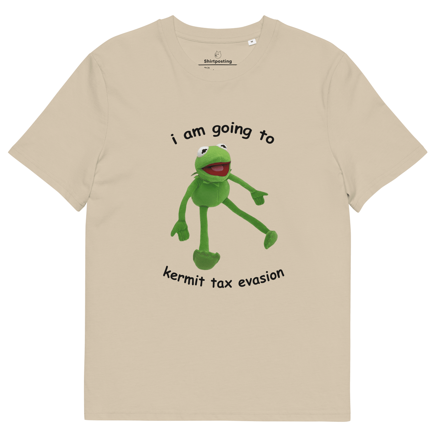 Frog Meme Premium Organic T-Shirt Meme - Desert Dust | Shirtposting