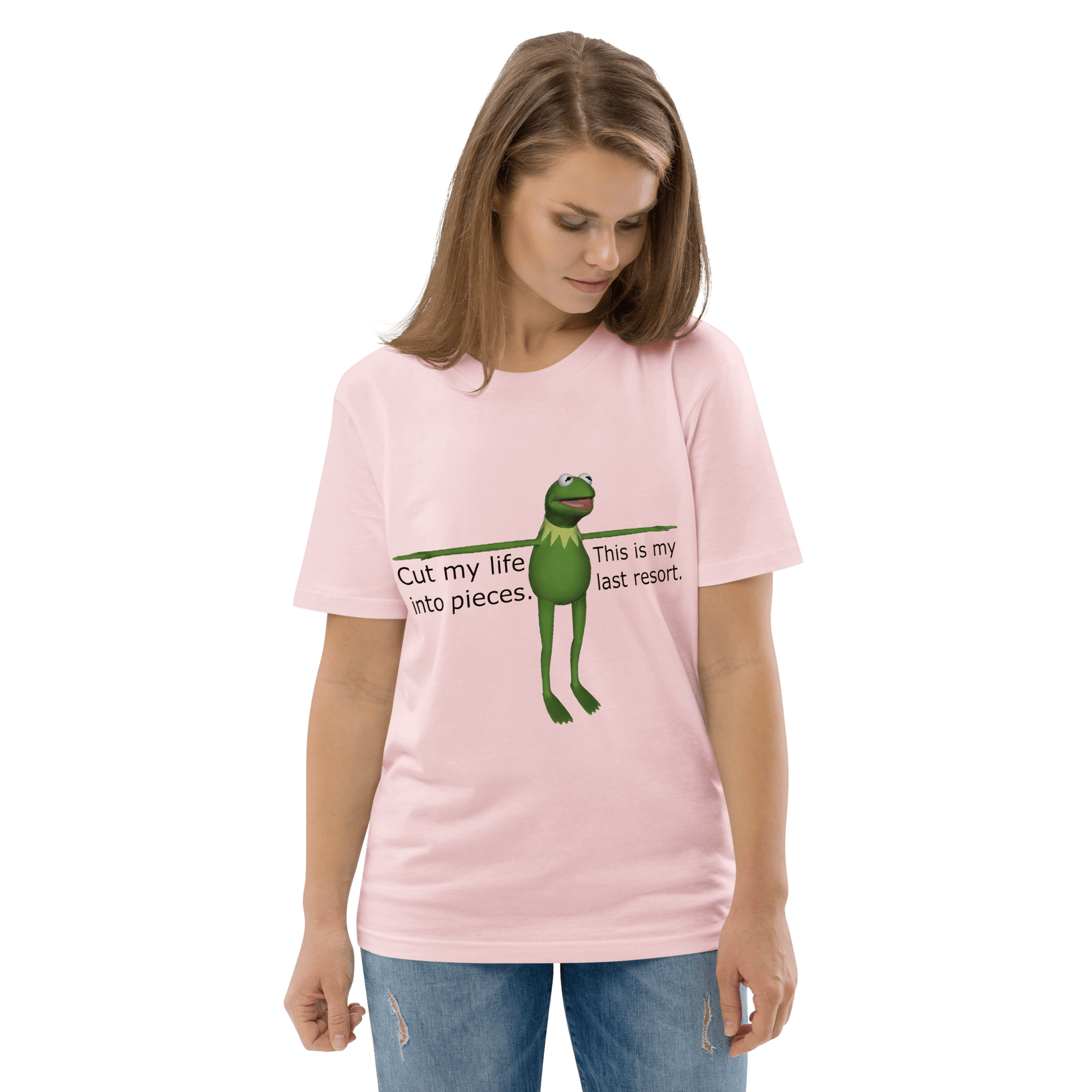 Frog Meme Premium Organic T-Shirt Meme - Desert Dust | Shirtposting