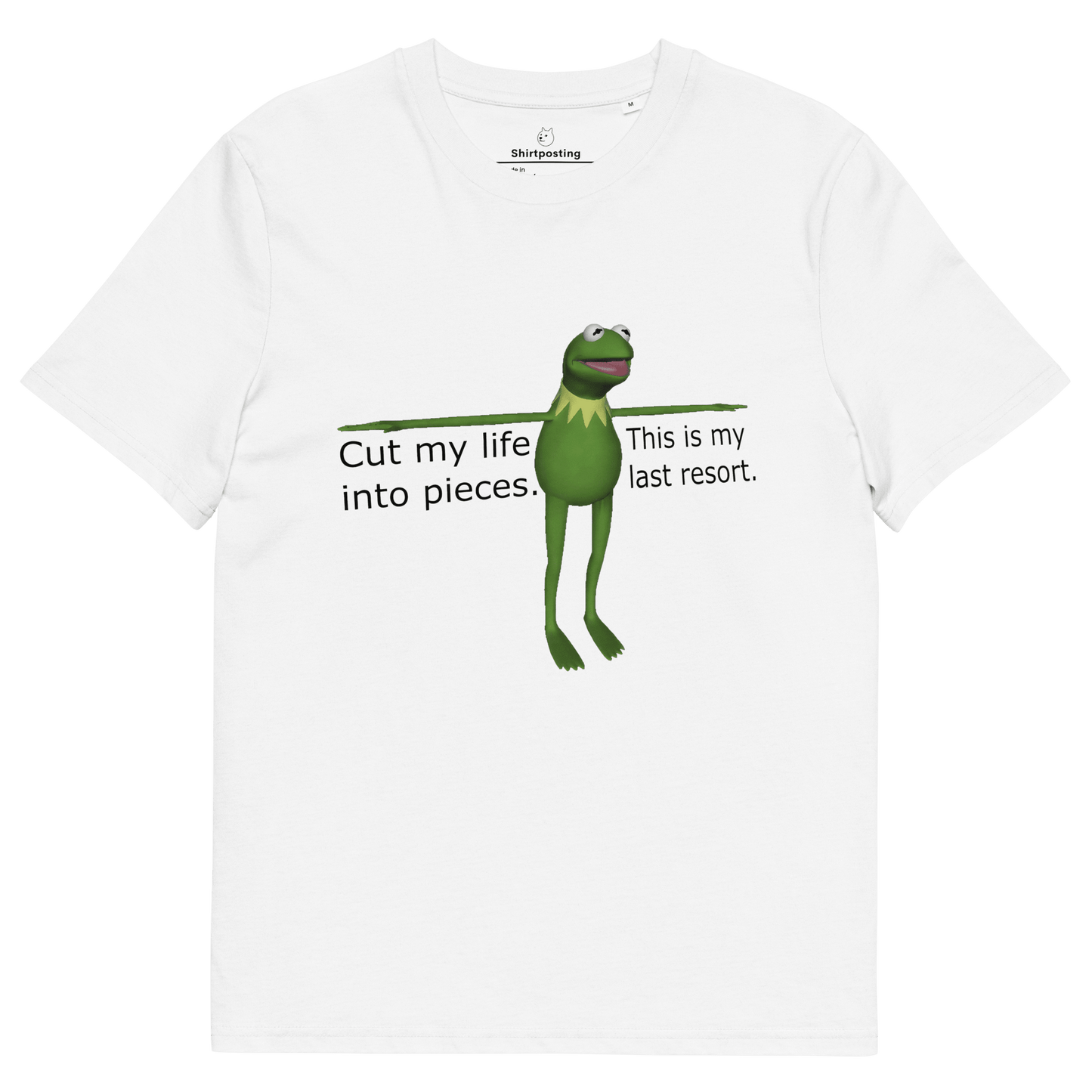 Frog Meme Premium Organic T-Shirt Meme - White | Shirtposting