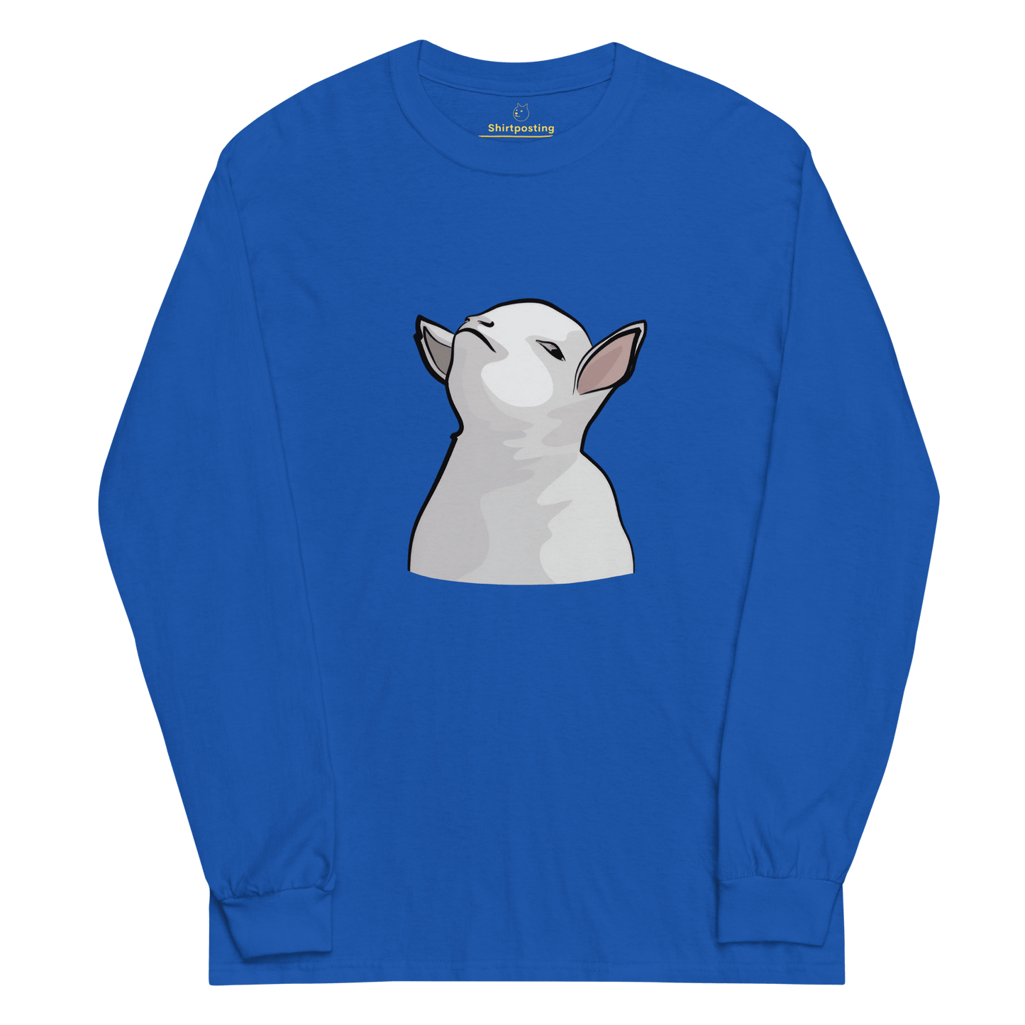 Goat Long Sleeve T-Shirt Meme - Royal | Shirtposting