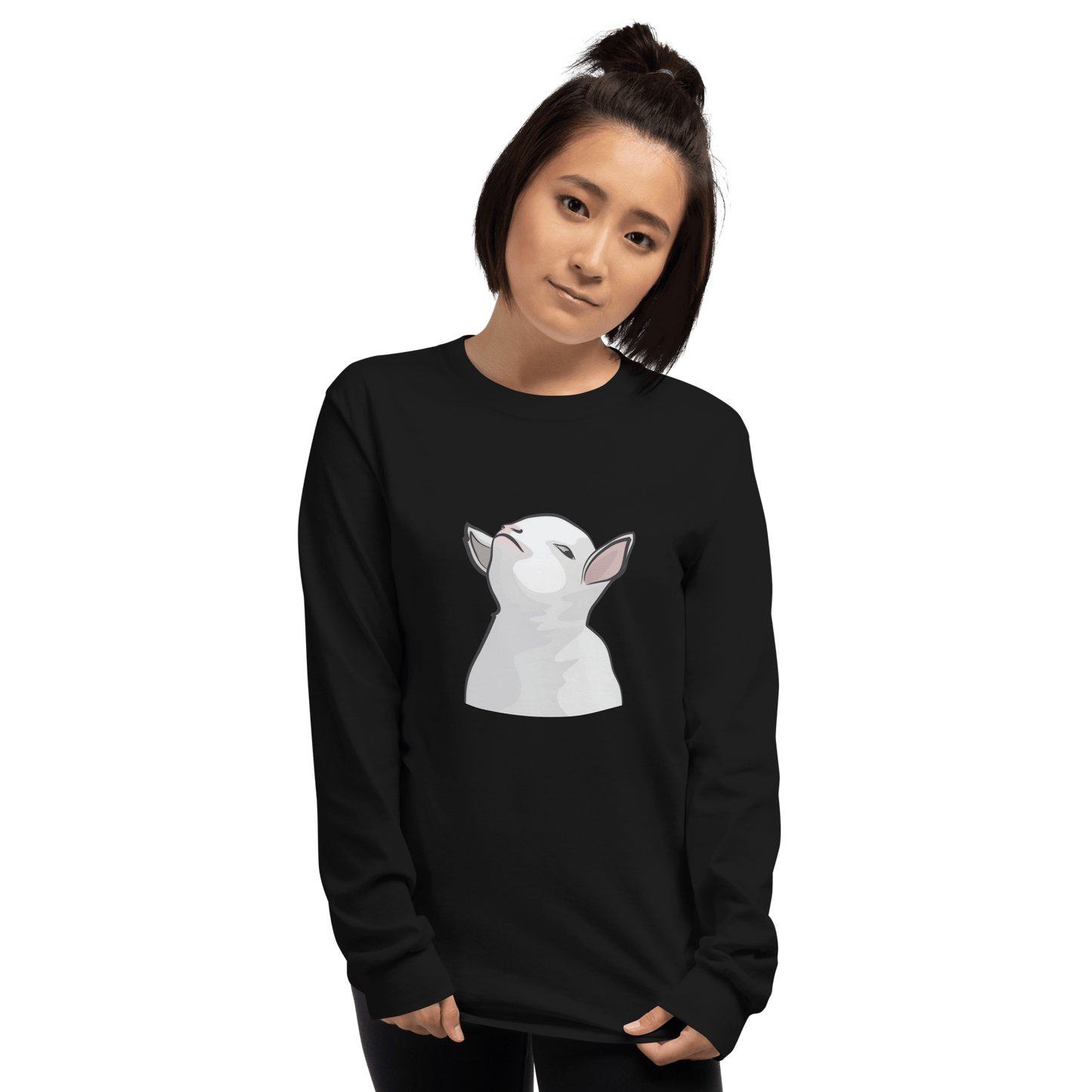 Goat Long Sleeve T-Shirt Meme - Sport Grey | Shirtposting
