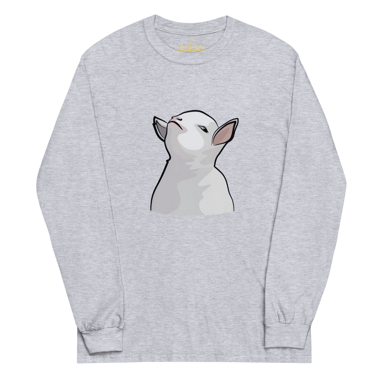 Goat Long Sleeve T-Shirt Meme - Sport Grey | Shirtposting