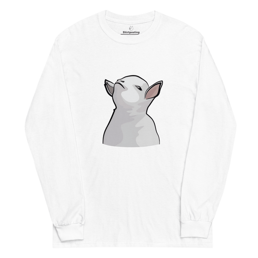 Goat Long Sleeve T-Shirt Meme - White | Shirtposting