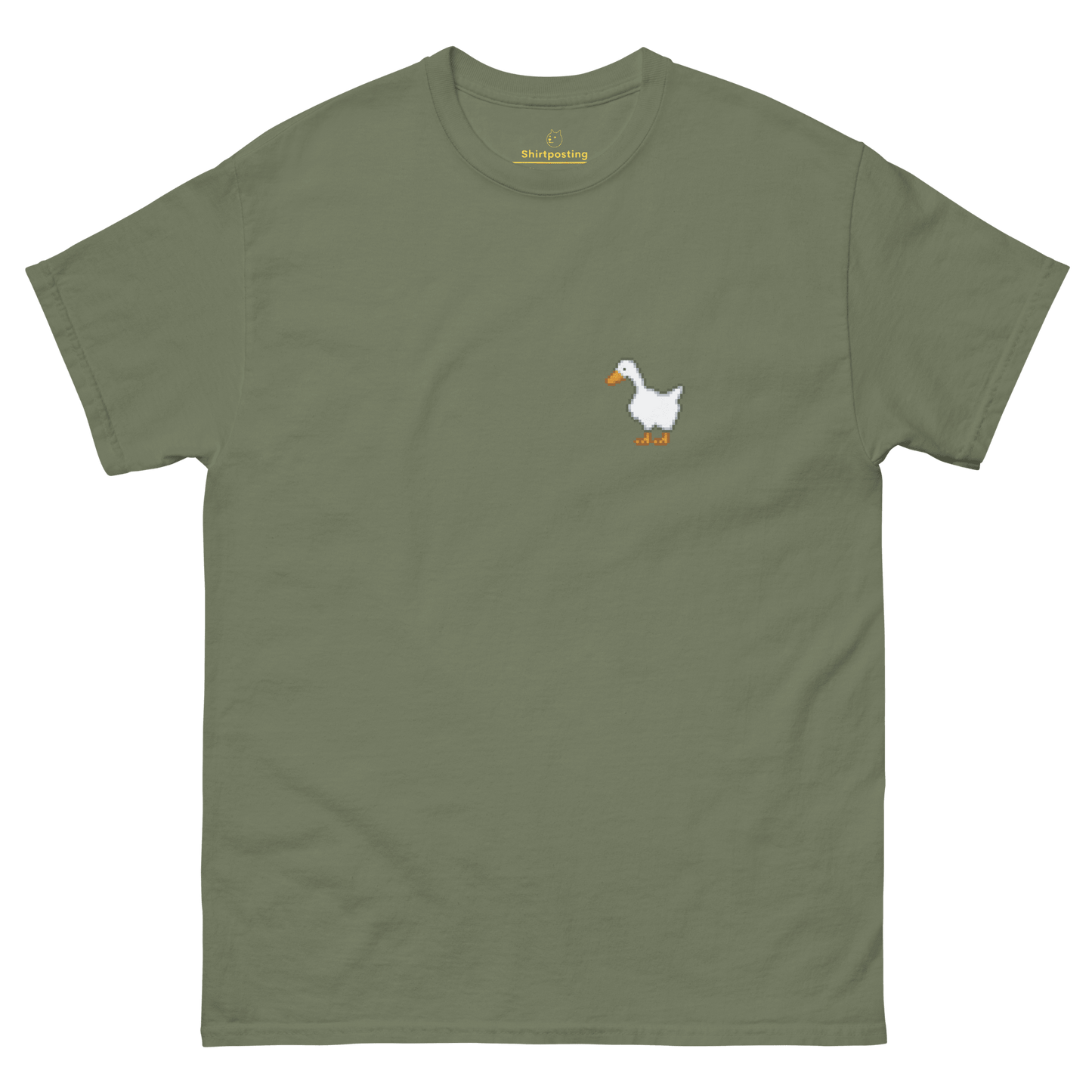 Goose Classic T-Shirt Meme - Military Green | Shirtposting