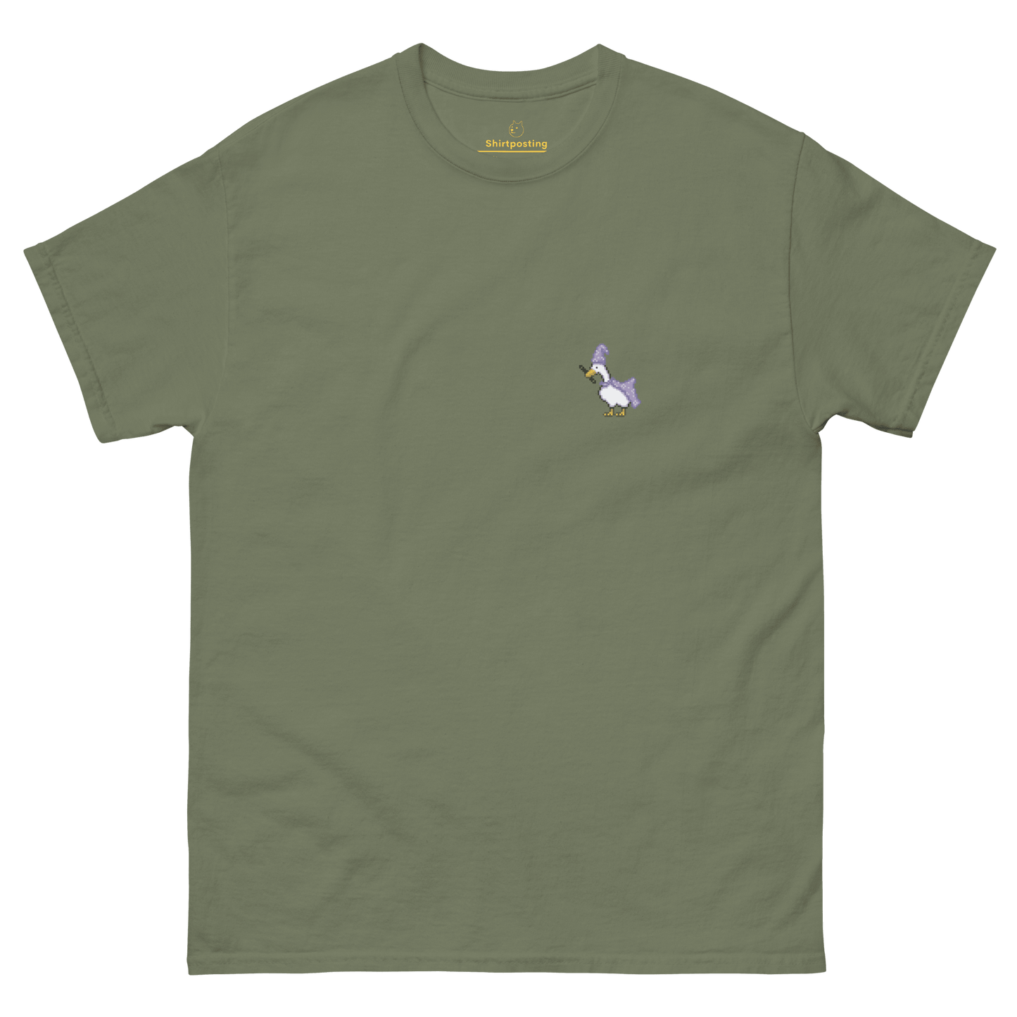 Goose Classic T-Shirt Meme - Military Green | Shirtposting