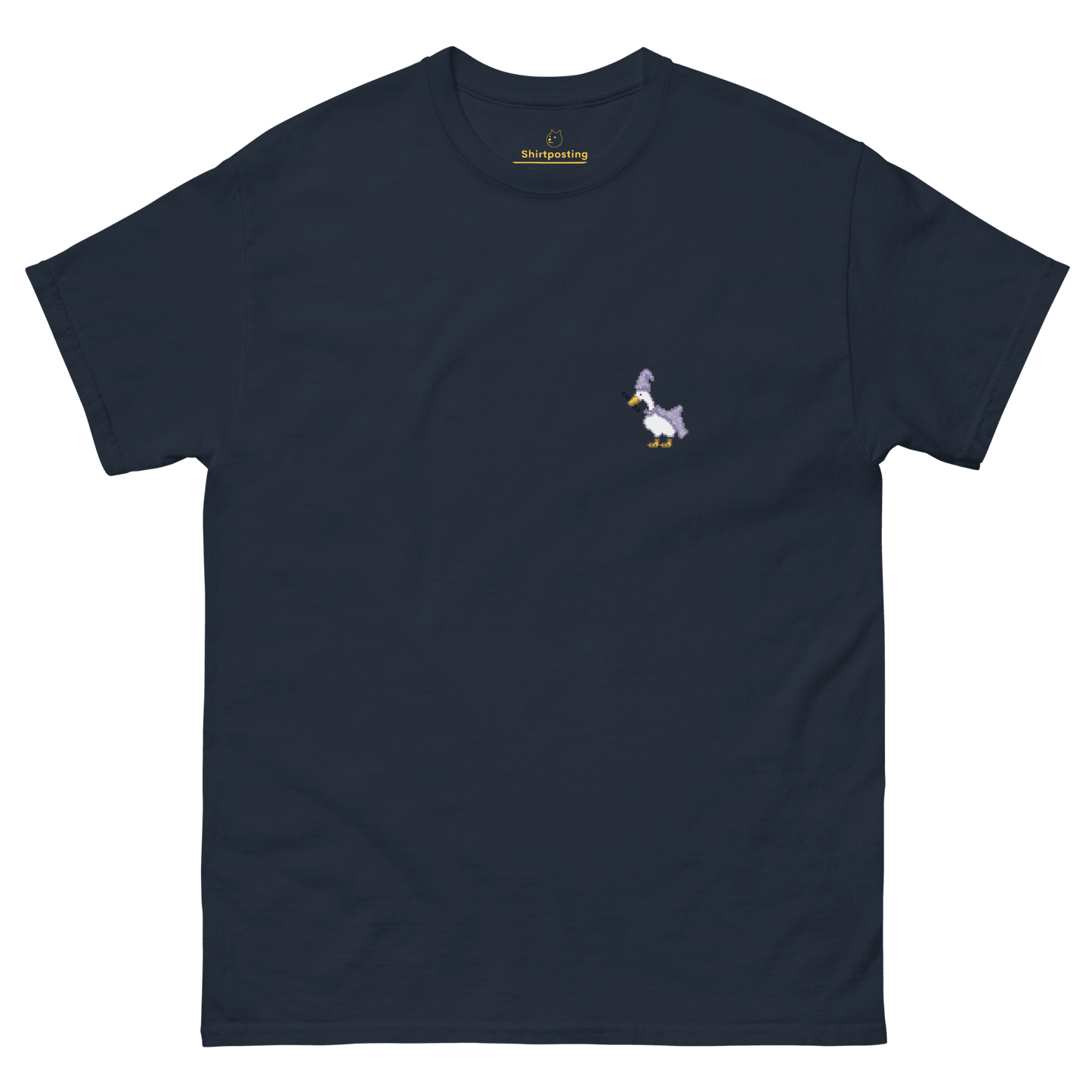 Goose Classic T-Shirt Meme - Navy | Shirtposting