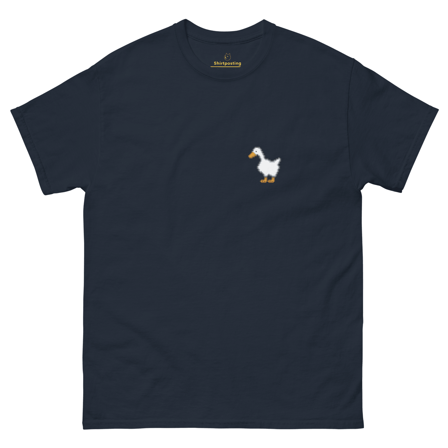 Goose Classic T-Shirt Meme - Navy | Shirtposting