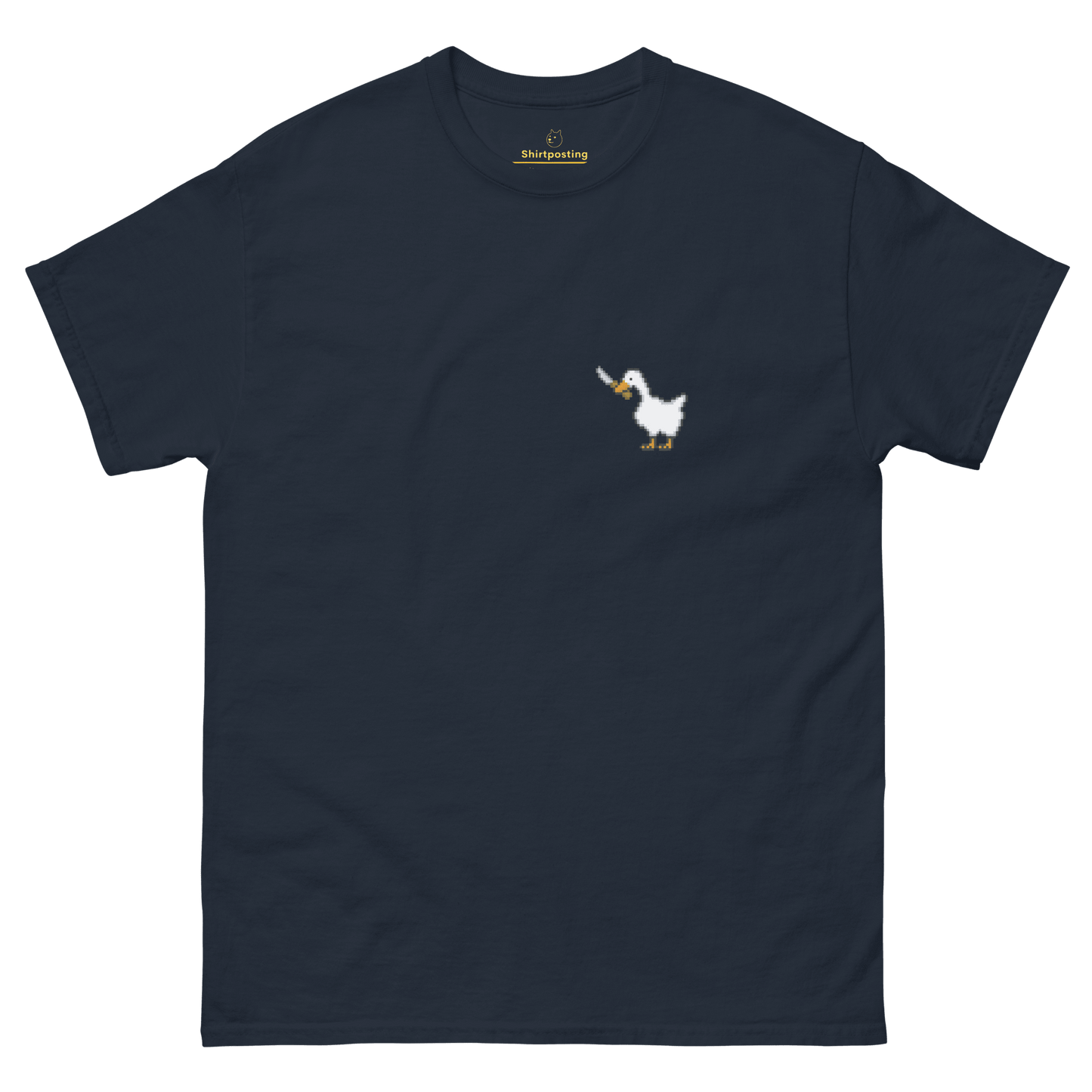 Goose Classic T-Shirt Meme - Navy | Shirtposting