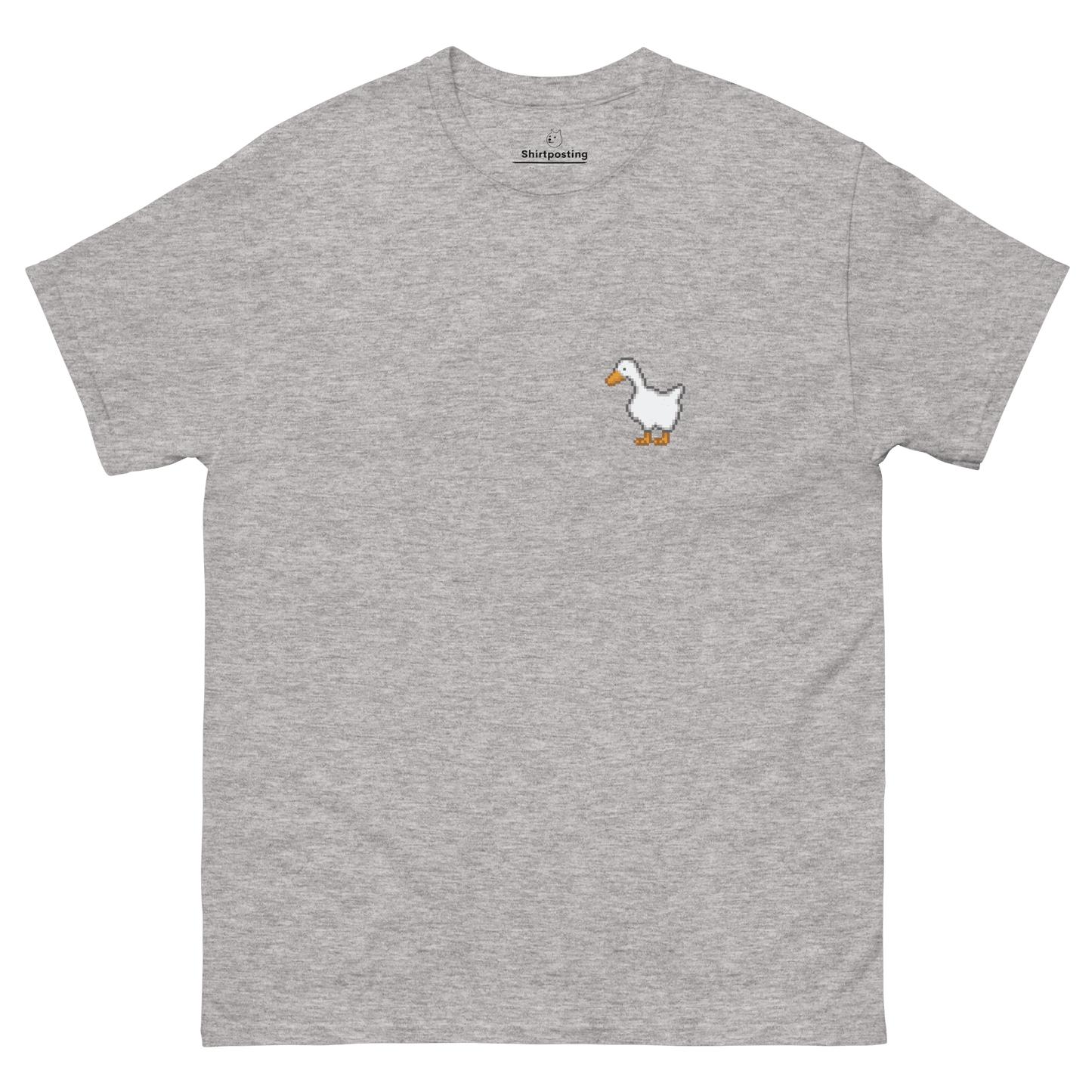 Goose Classic T-Shirt Meme - Sport Grey | Shirtposting