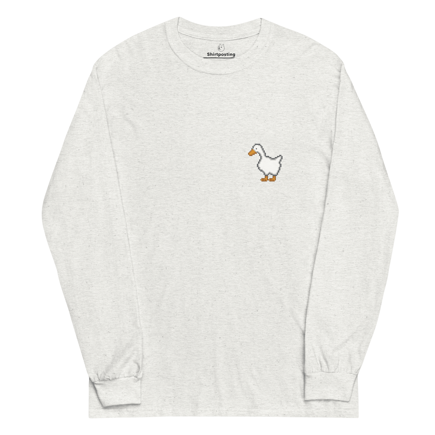 Goose Long Sleeve T-Shirt Meme - Ash | Shirtposting