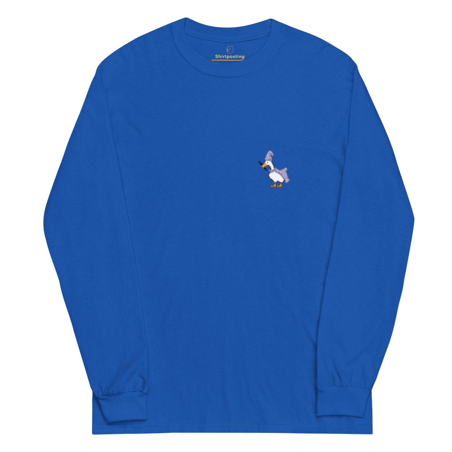 Goose Long Sleeve T-Shirt Meme - Royal | Shirtposting