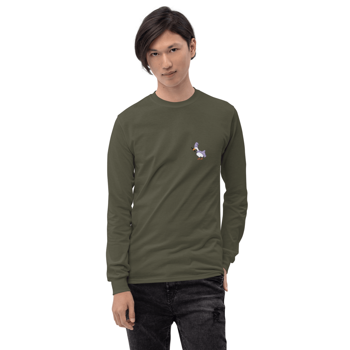 Goose Long Sleeve T-Shirt Meme - Sport Grey | Shirtposting