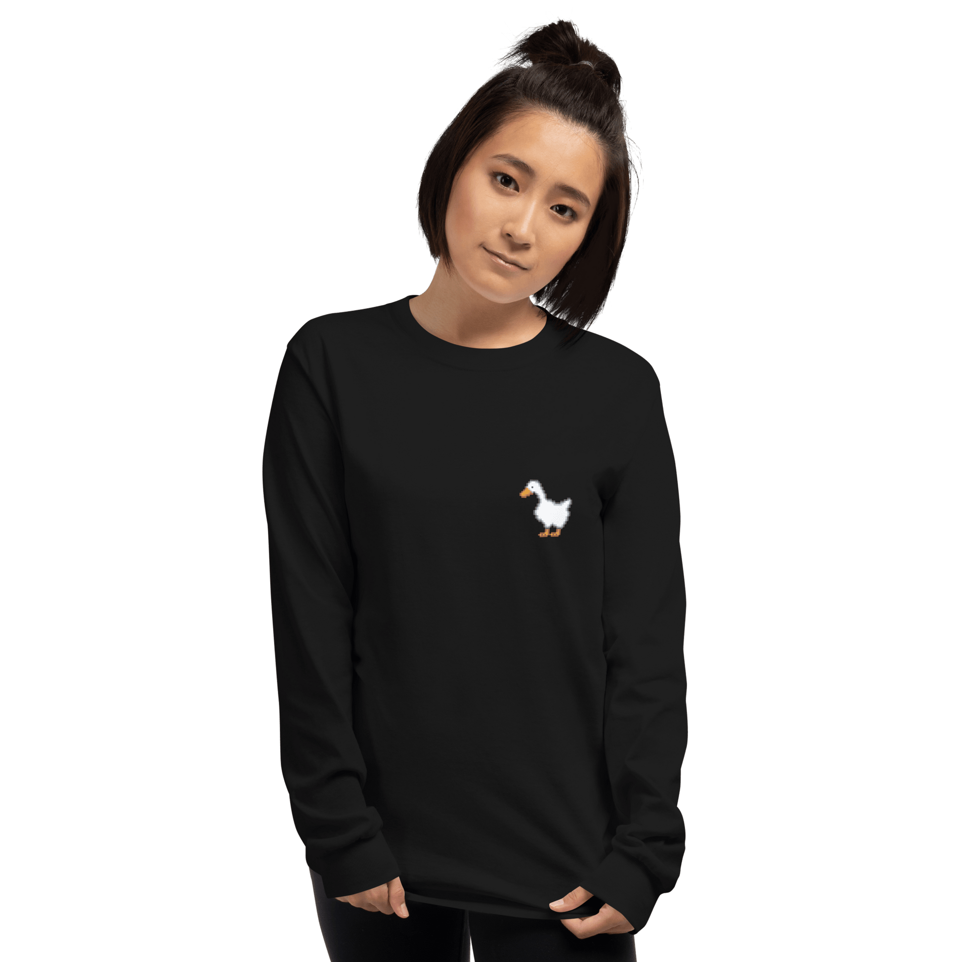 Goose Long Sleeve T-Shirt Meme - Sport Grey | Shirtposting