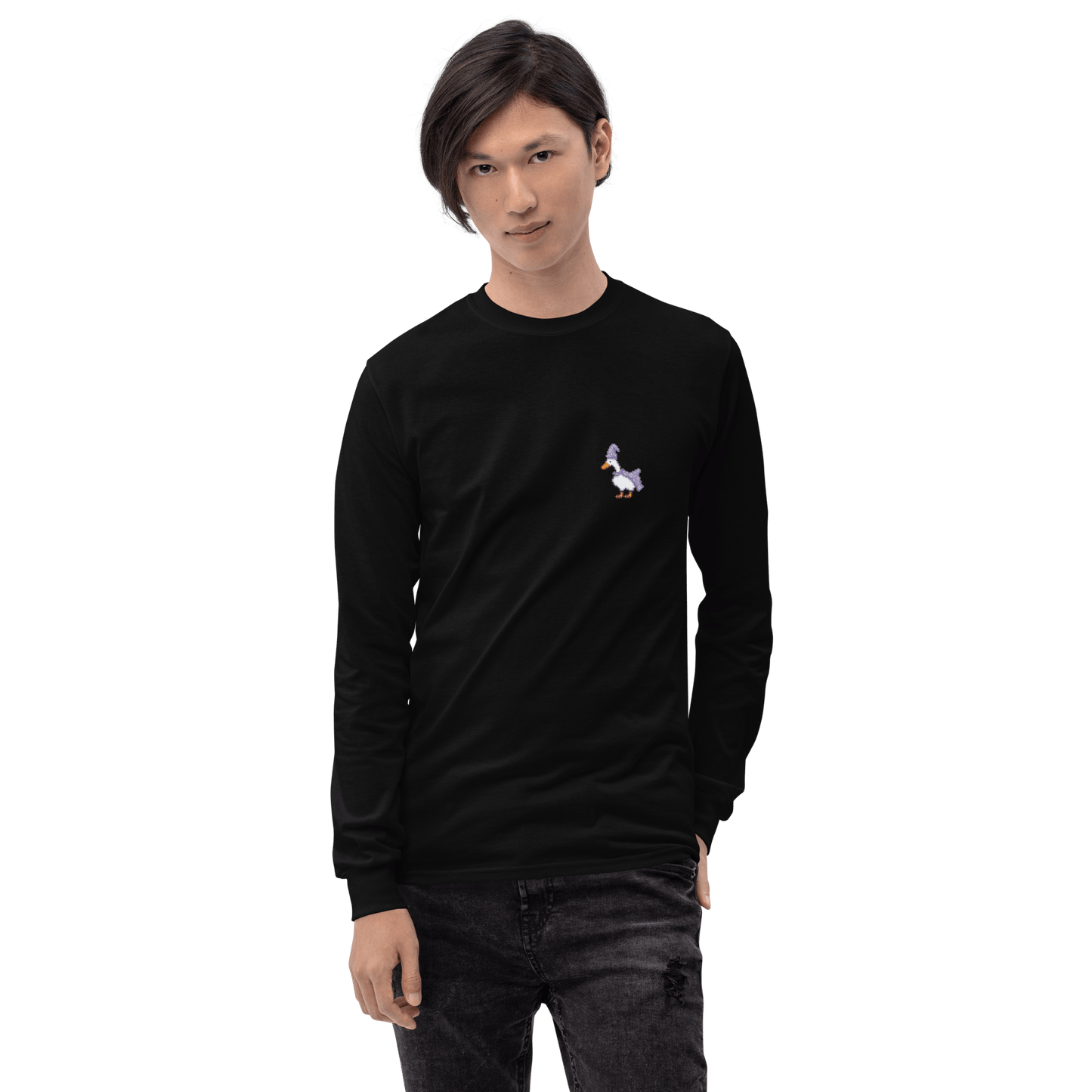 Goose Long Sleeve T-Shirt Meme - Sport Grey | Shirtposting