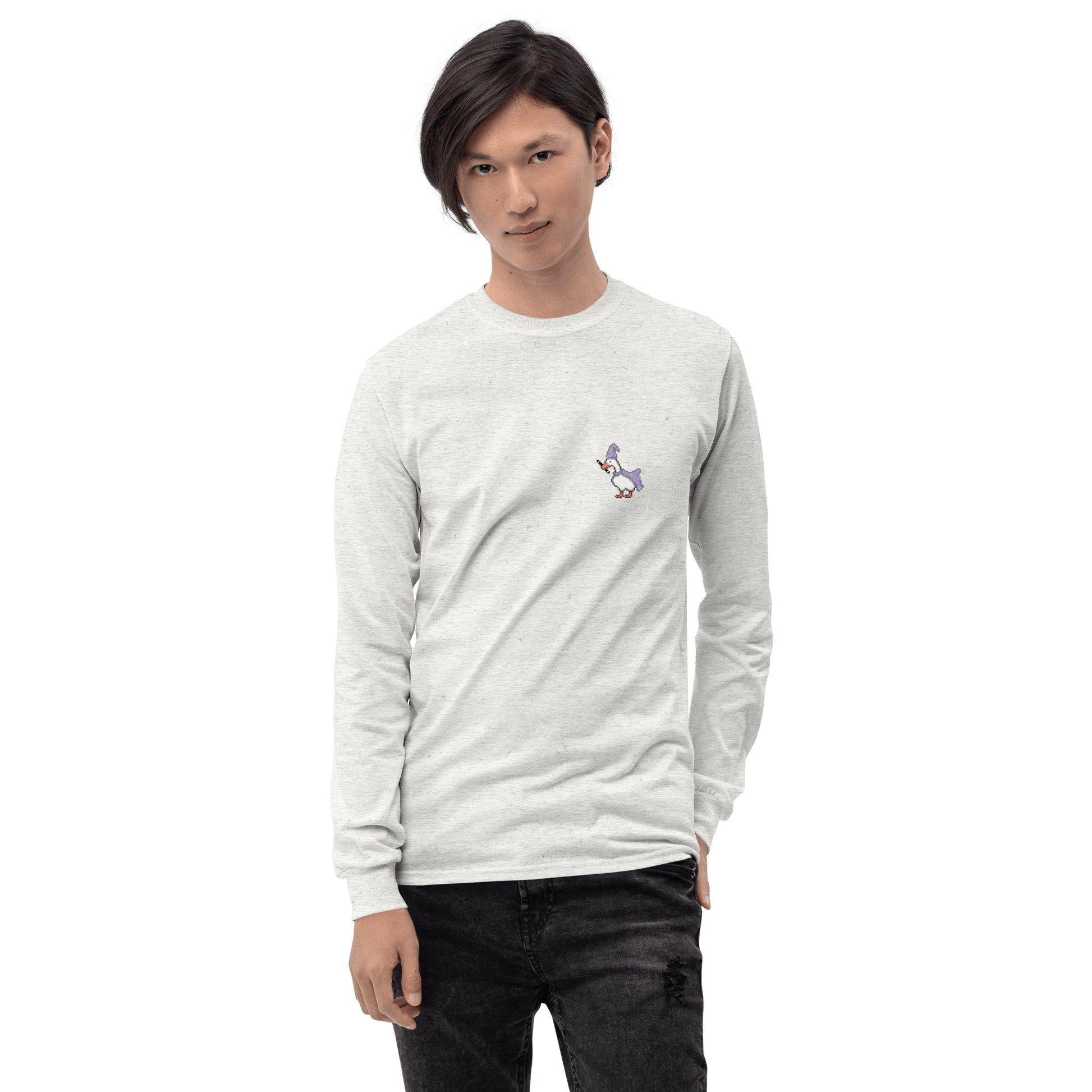 Goose Long Sleeve T-Shirt Meme - Sport Grey | Shirtposting