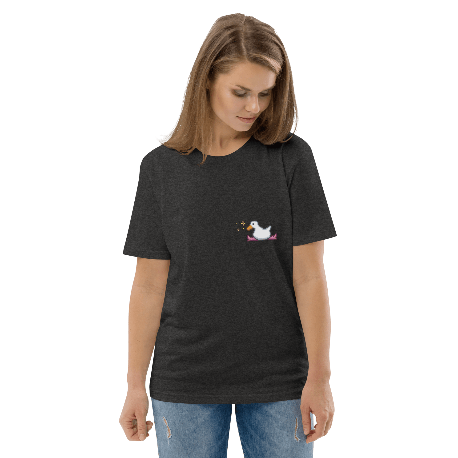 Goose Premium Organic T-Shirt Meme - Dark Heather Grey | Shirtposting