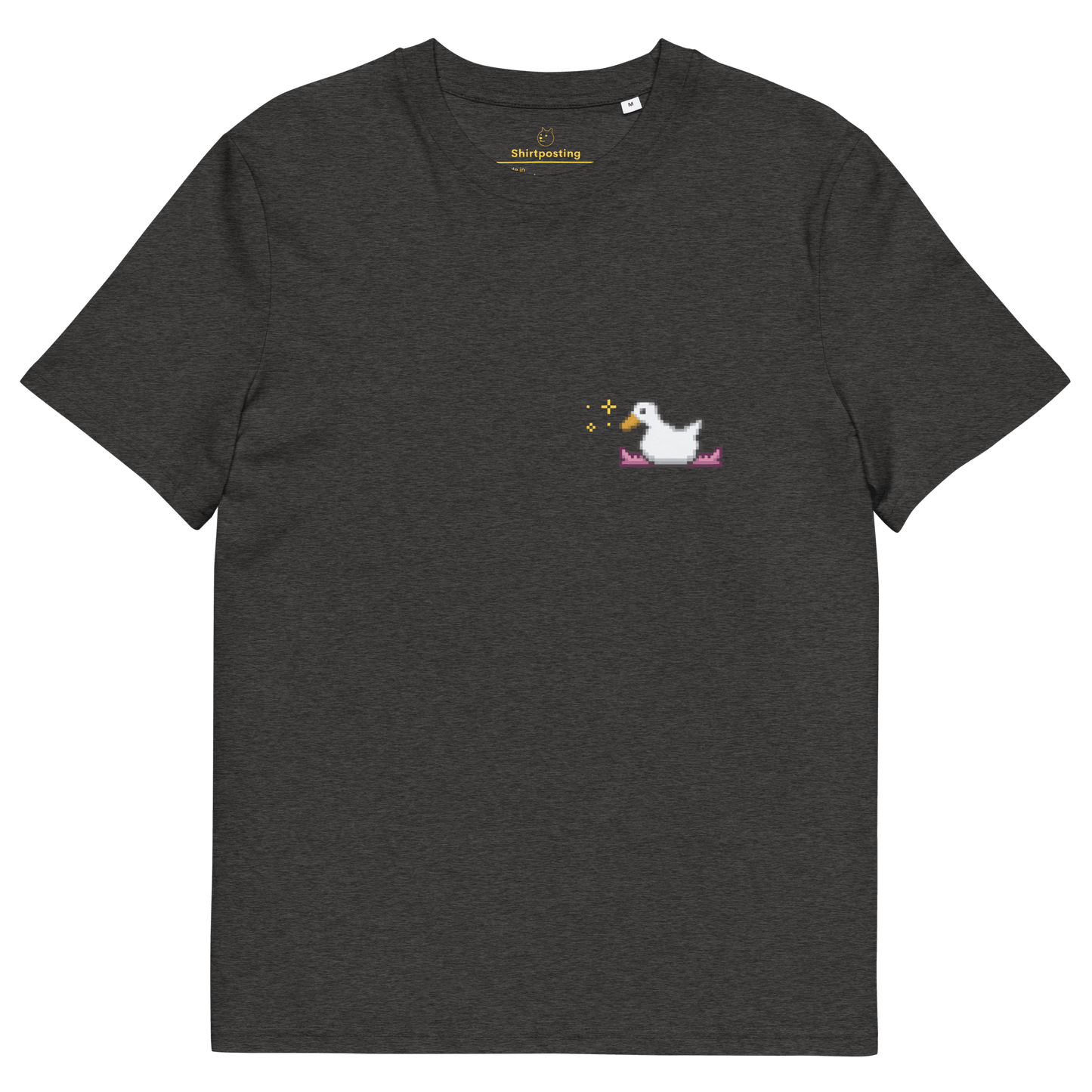 Goose Premium Organic T-Shirt Meme - Dark Heather Grey | Shirtposting