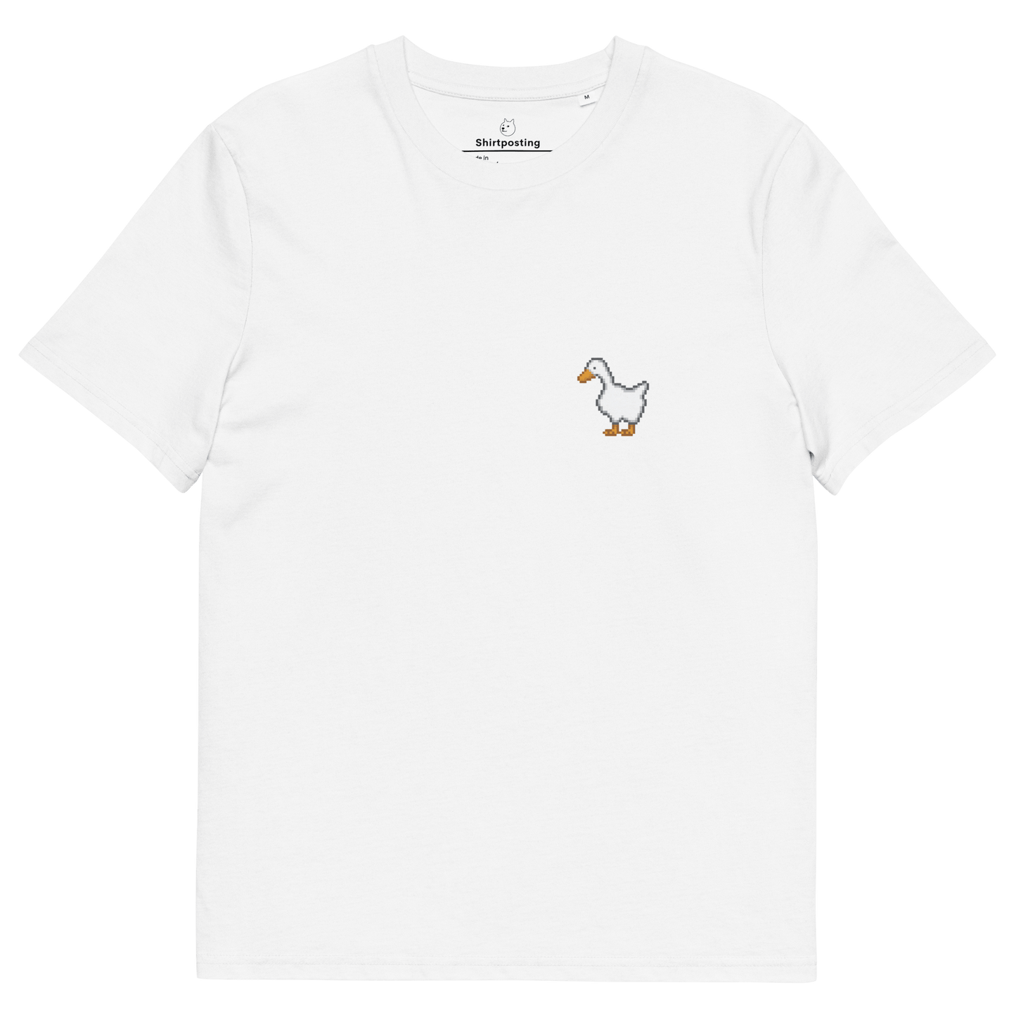 Goose Premium Organic T-Shirt Meme - White | Shirtposting