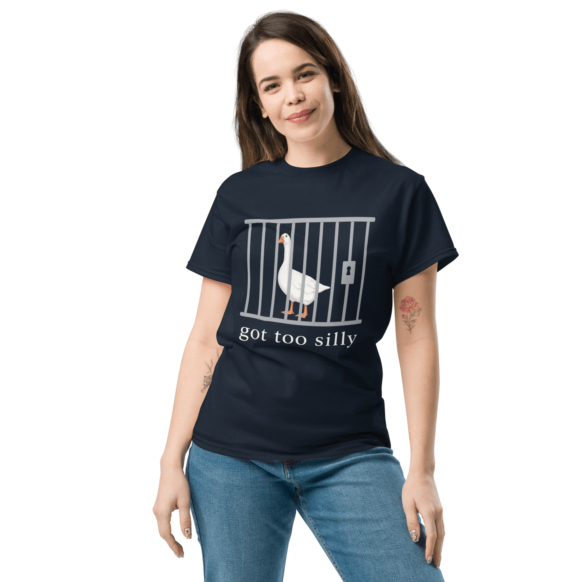Got Too Silly Classic T-Shirt Meme - Black | Shirtposting