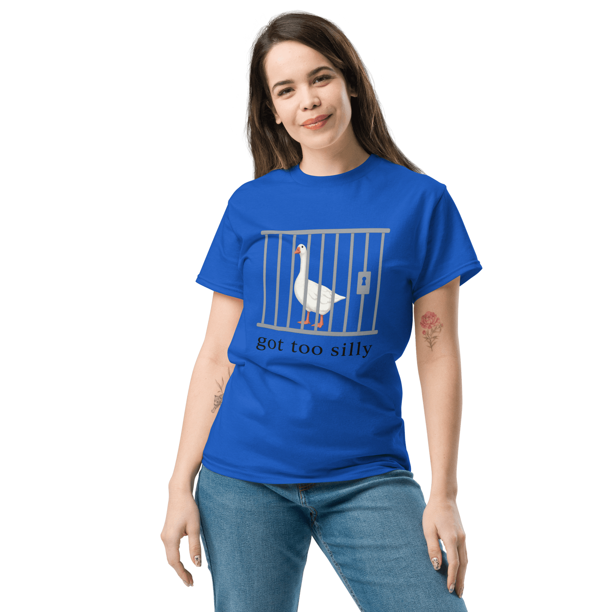 Got Too Silly Classic T-Shirt Meme - Royal | Shirtposting