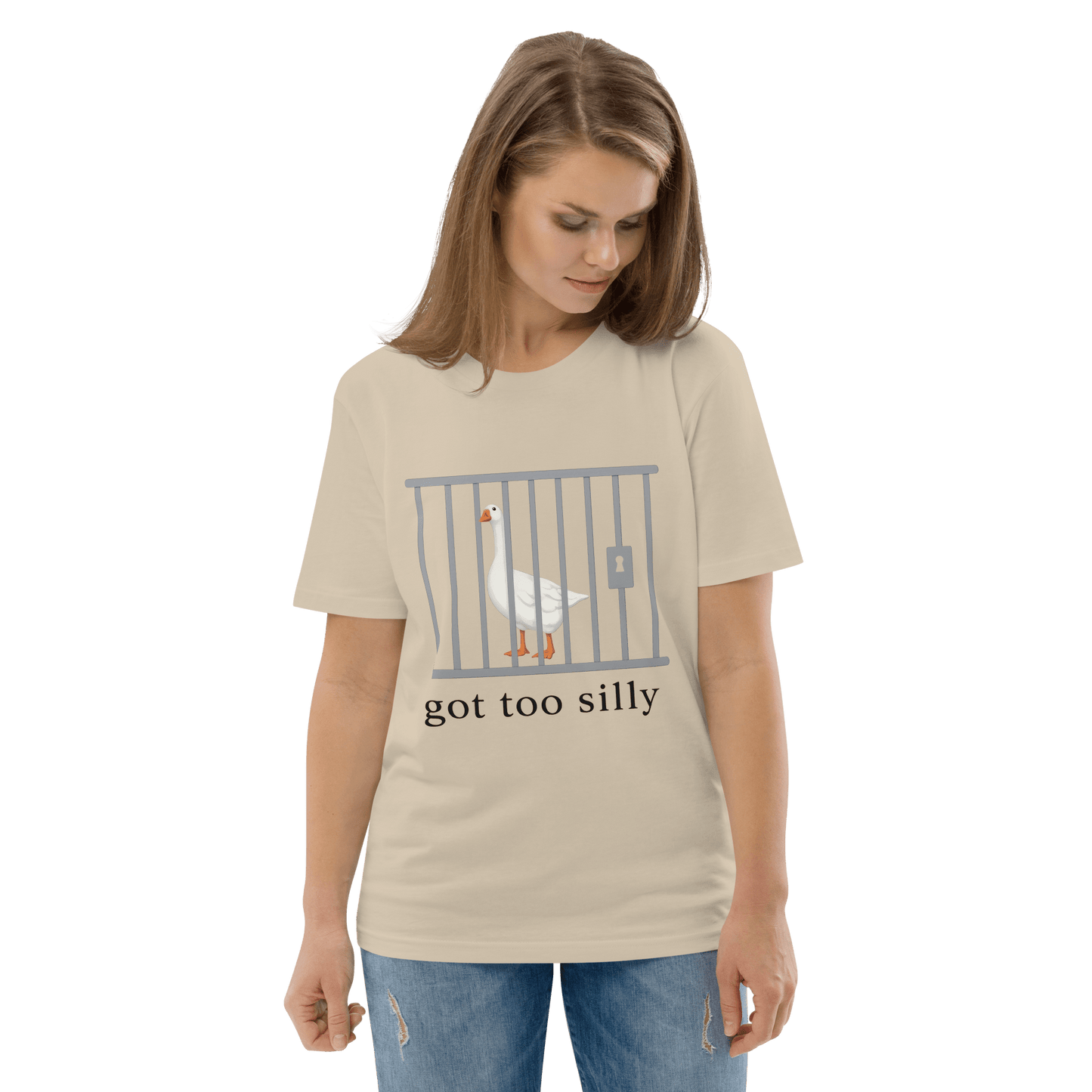 Got Too Silly Premium Organic T-Shirt Meme - Cotton Pink | Shirtposting