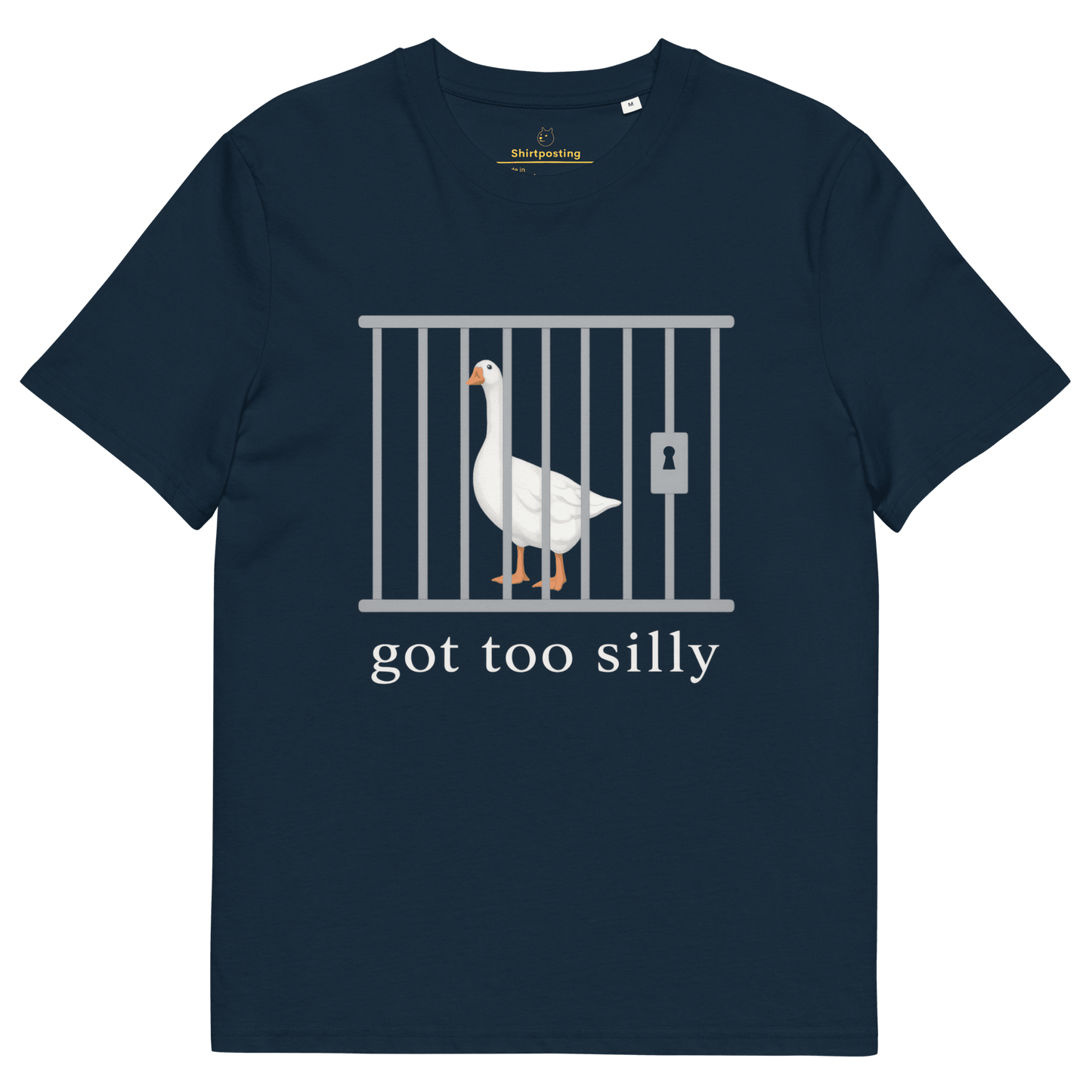 Got Too Silly Premium Organic T-Shirt Meme - French Navy | Shirtposting