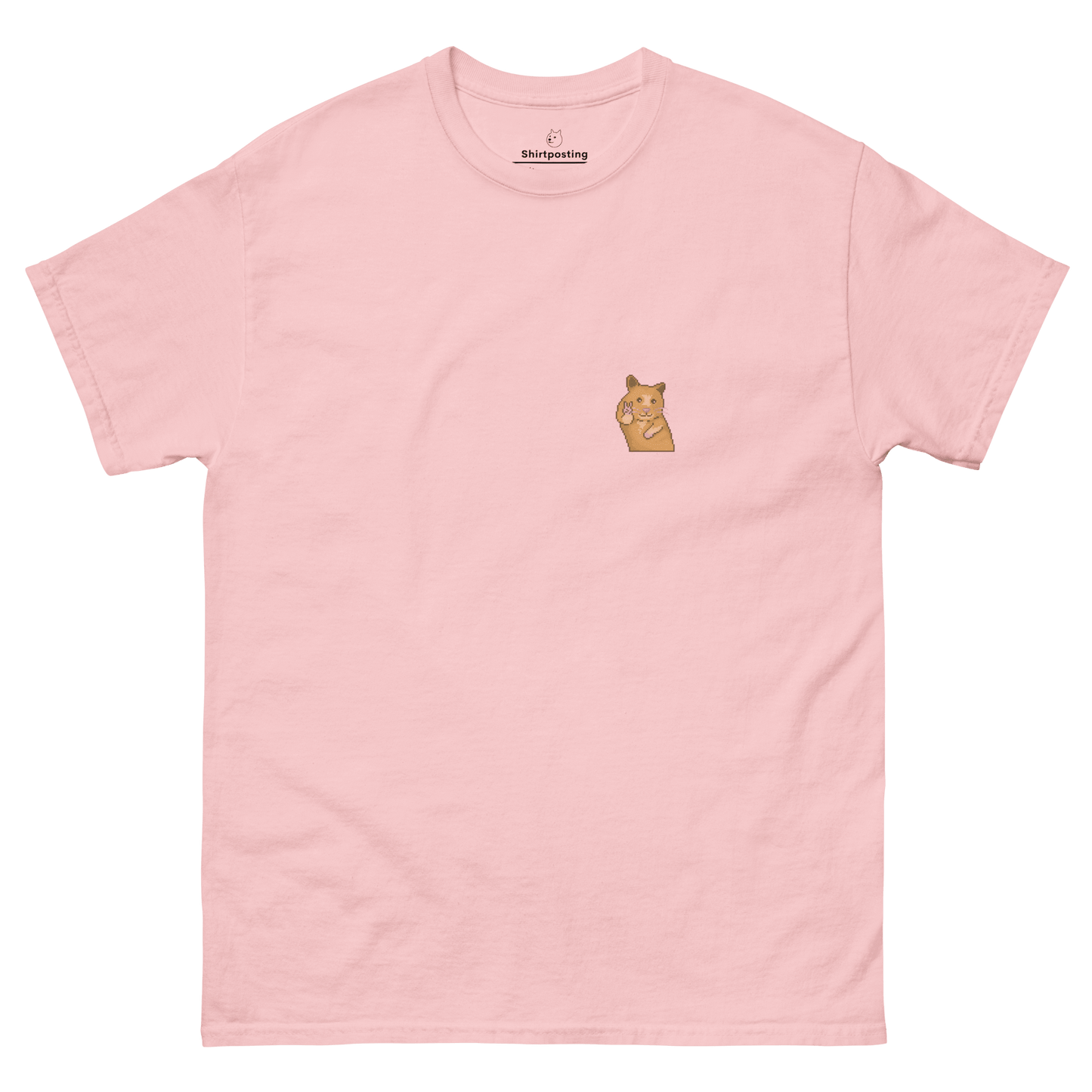 Hamster Classic T-Shirt Meme - Light Pink | Shirtposting