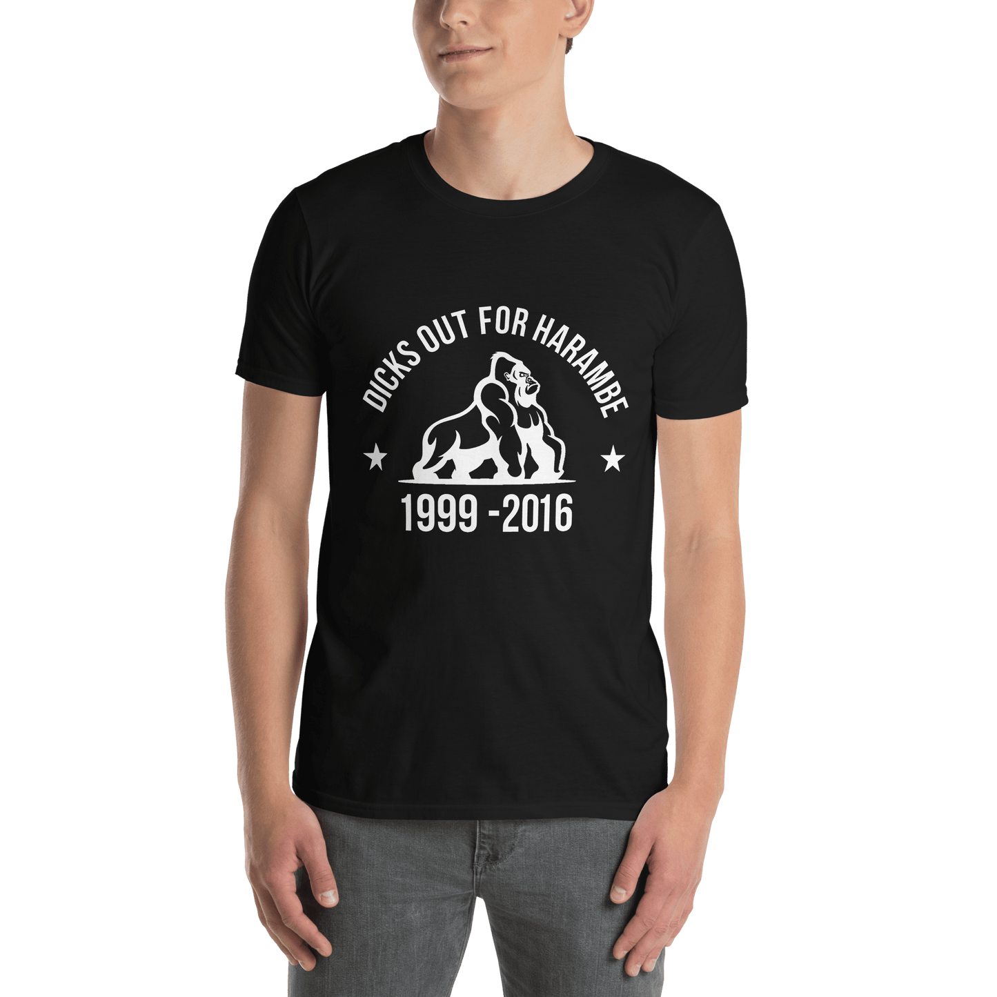 Harambe Classic T-Shirt Meme - Dark Heather Grey | Shirtposting