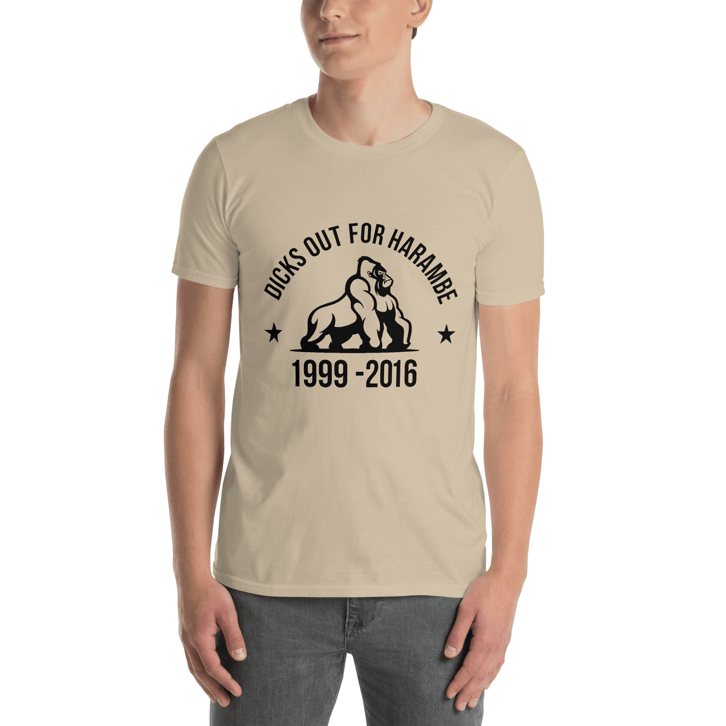 Harambe Classic T-Shirt Meme - Sand | Shirtposting