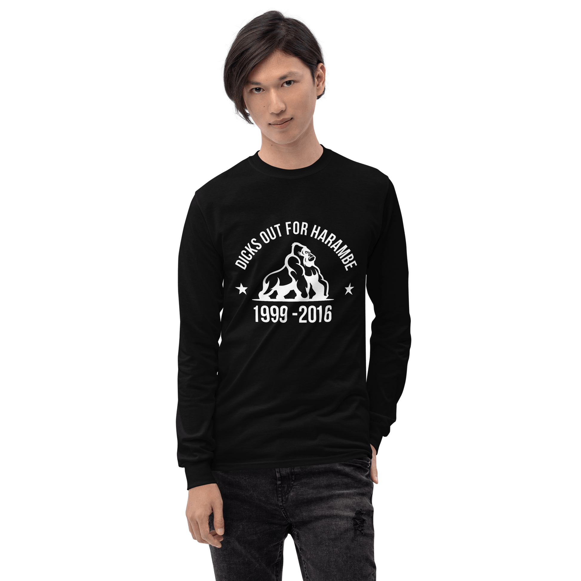 Harambe Long Sleeve T-Shirt Meme - Royal | Shirtposting