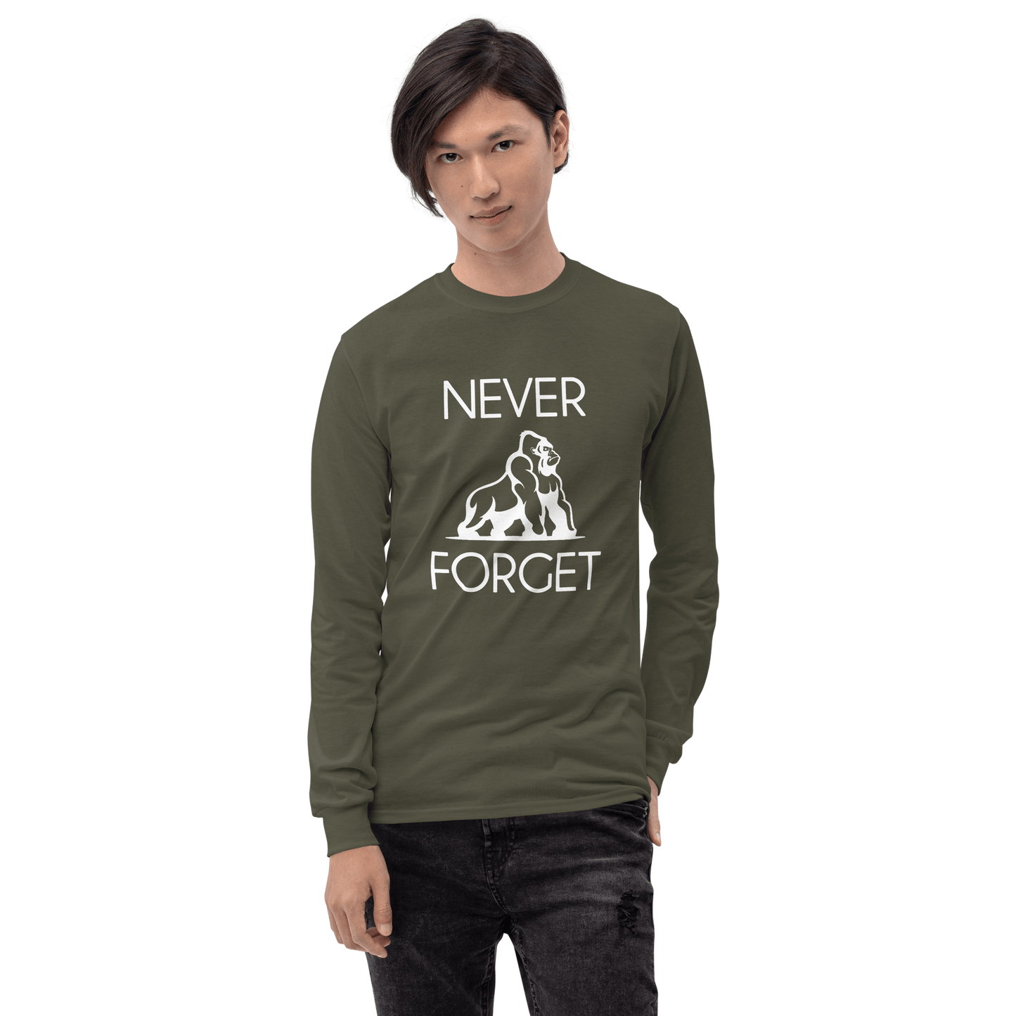 Harambe Long Sleeve T-Shirt Meme - Royal | Shirtposting