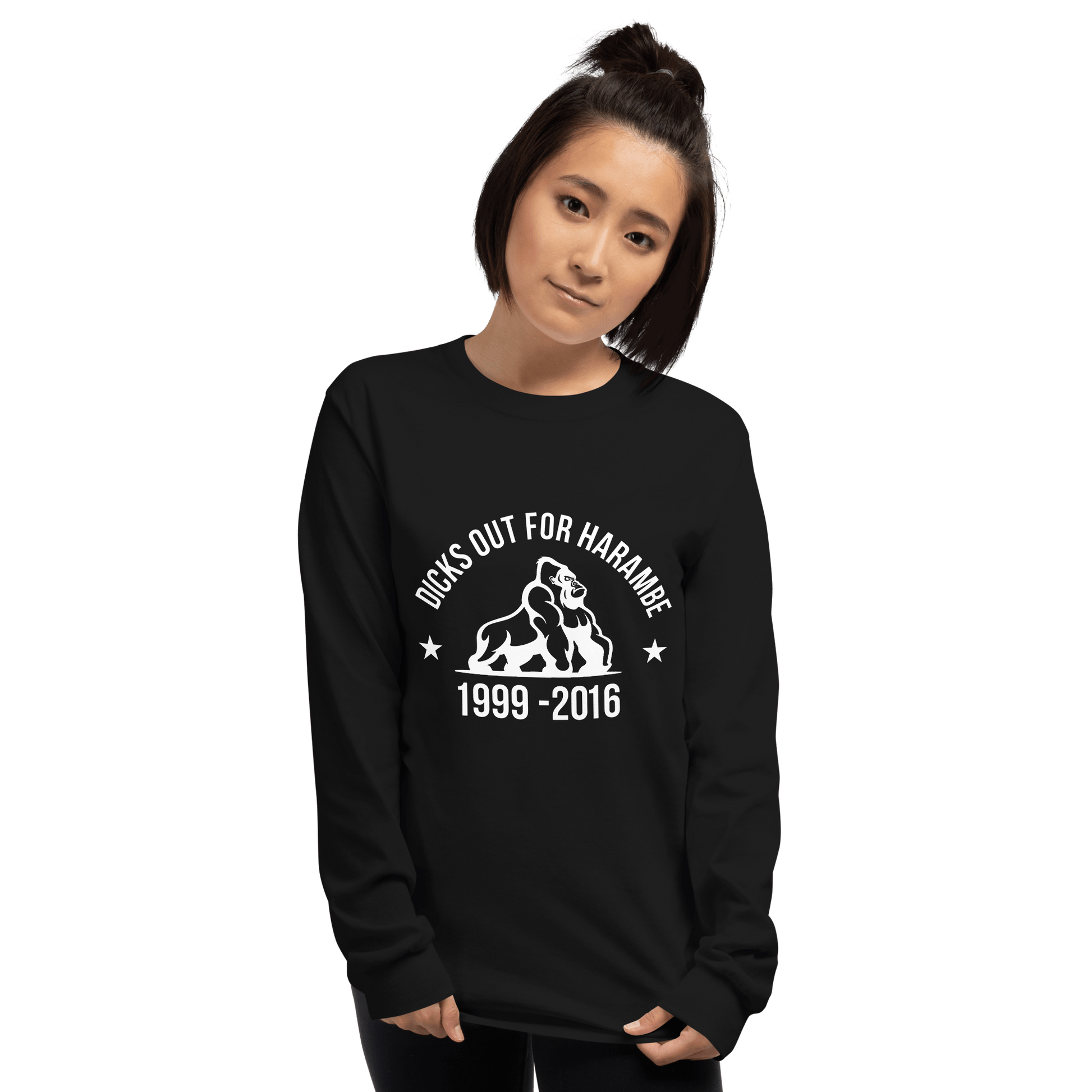 Harambe Long Sleeve T-Shirt Meme - Royal | Shirtposting