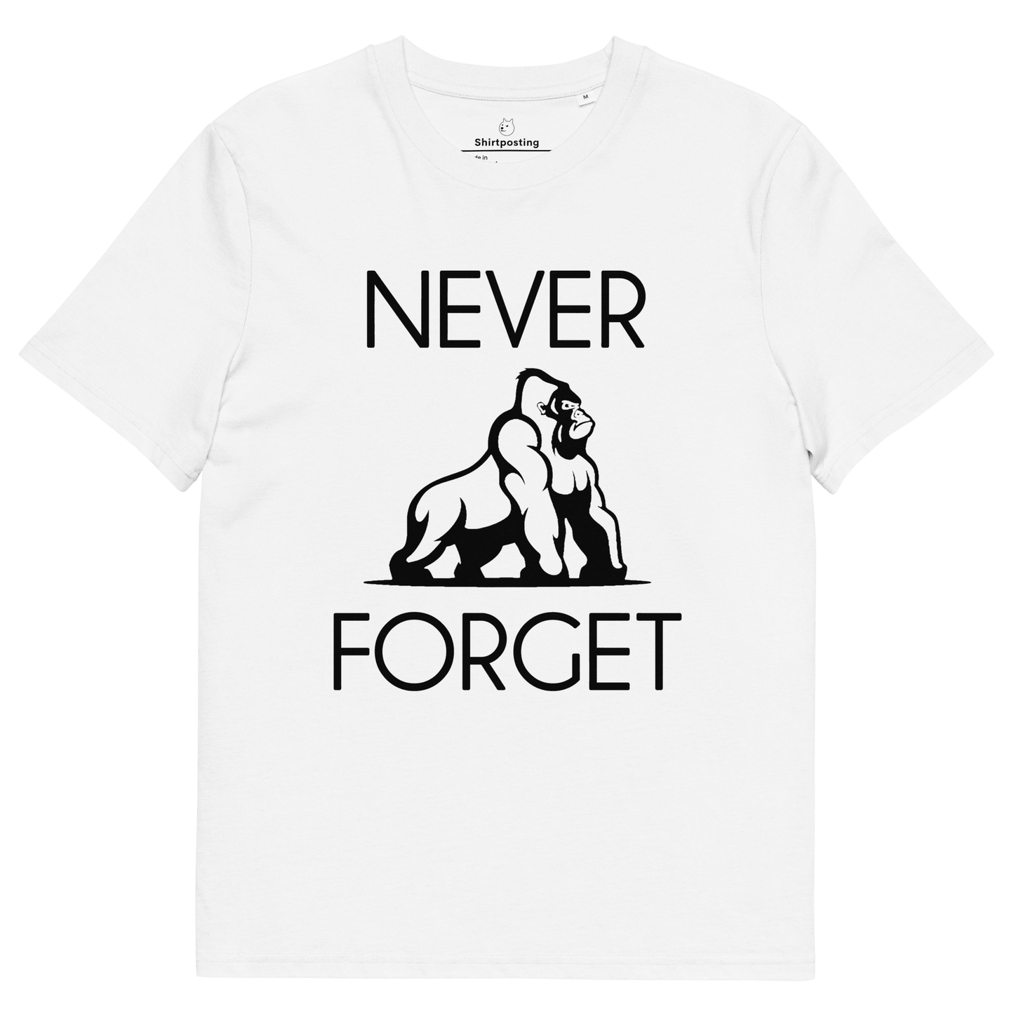 Harambe Premium Organic T-Shirt Meme - White | Shirtposting