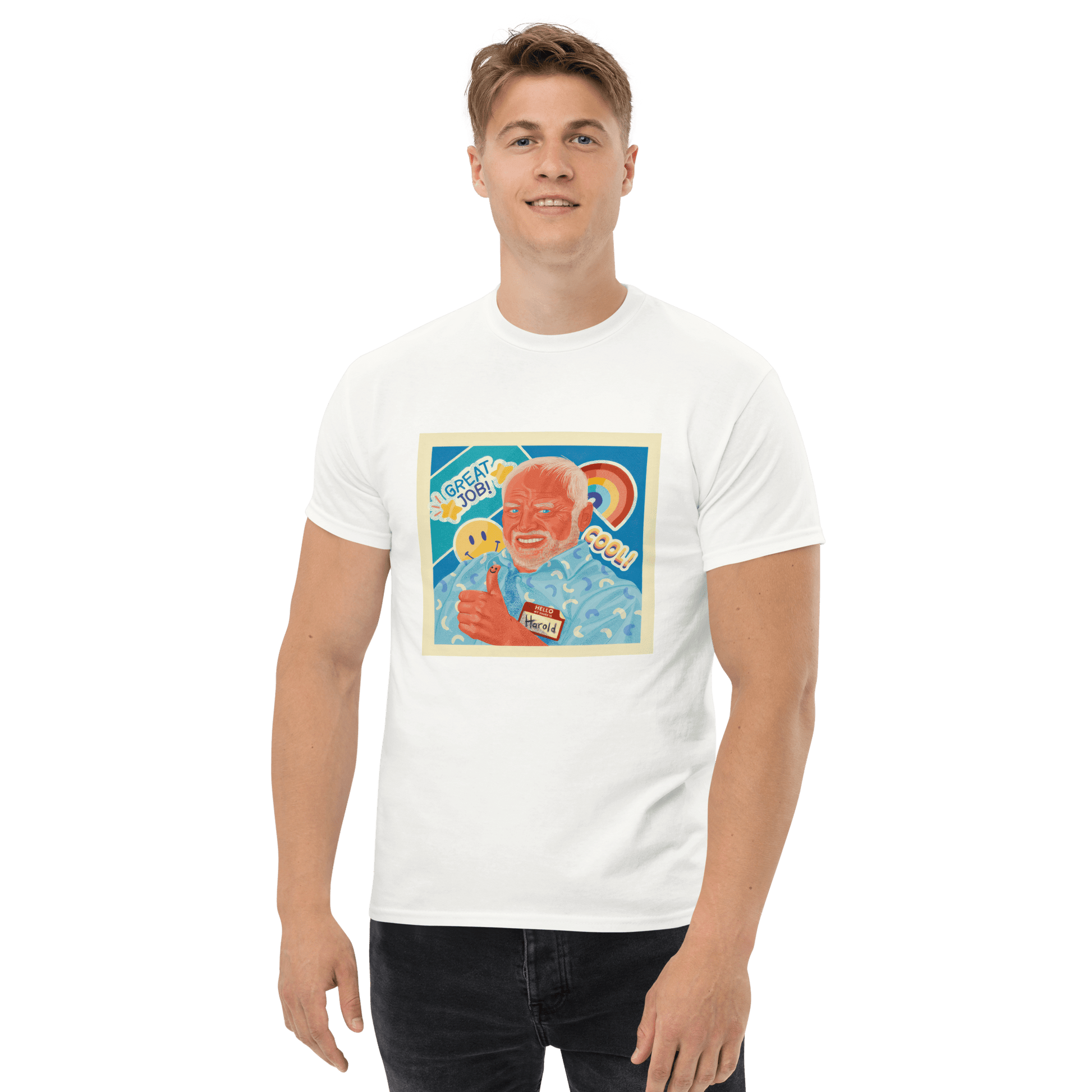 Hide The Pain Herold Classic T-Shirt Meme - Ash | Shirtposting
