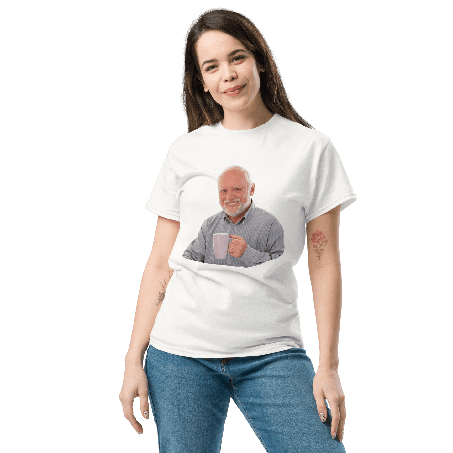 Hide The Pain Herold Classic T-Shirt Meme - Ash | Shirtposting