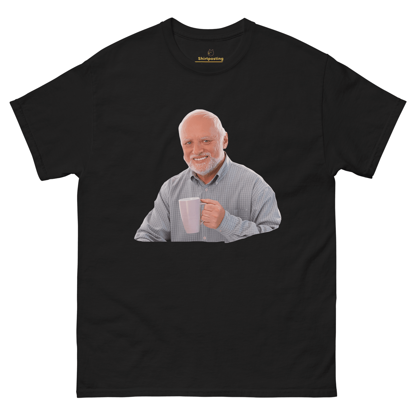 Hide The Pain Herold Classic T-Shirt Meme - Black | Shirtposting