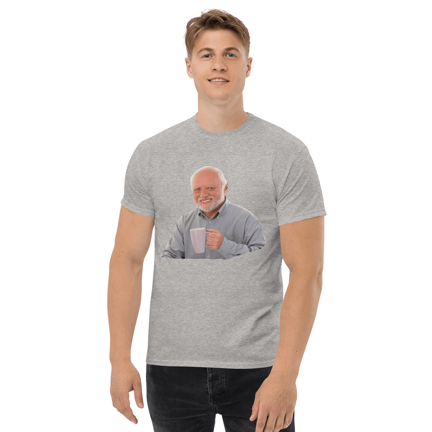 Hide The Pain Herold Classic T-Shirt Meme - Military Green | Shirtposting