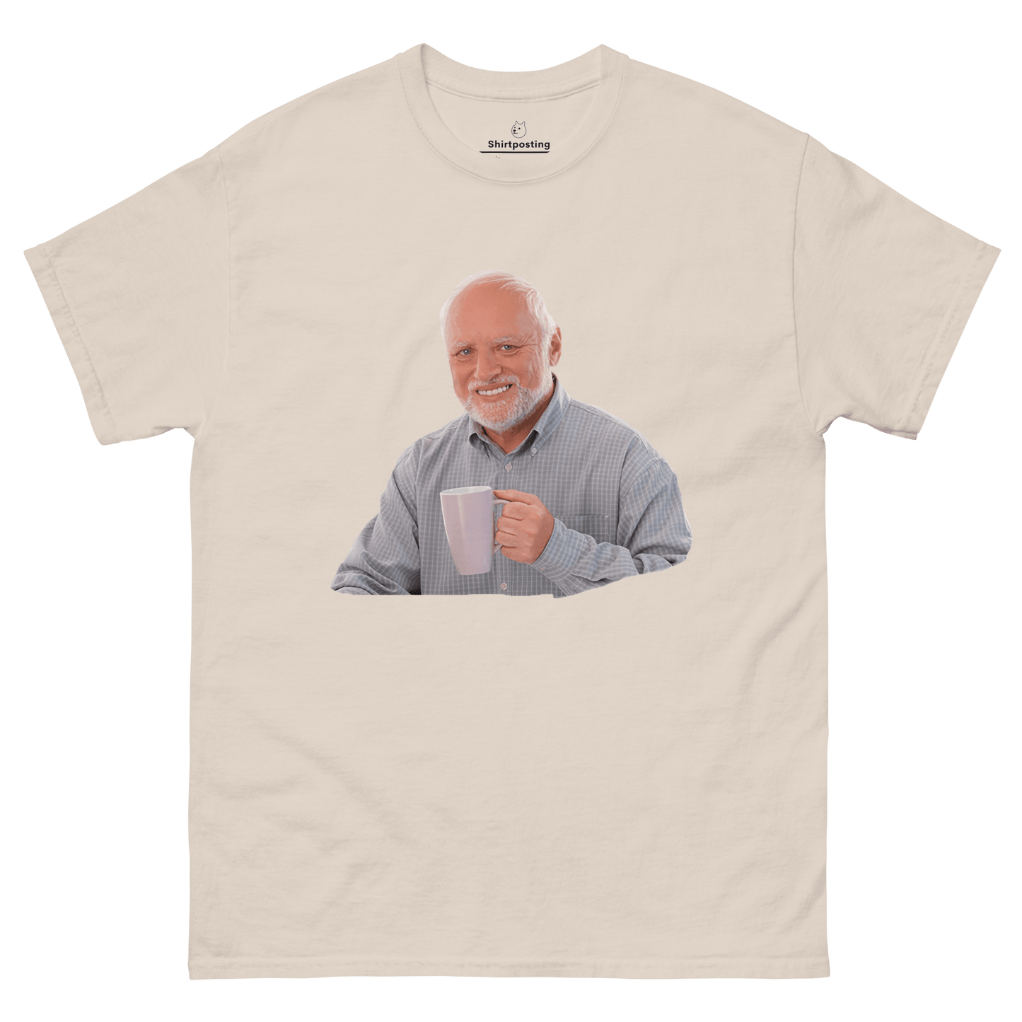 Hide The Pain Herold Classic T-Shirt Meme - Natural | Shirtposting
