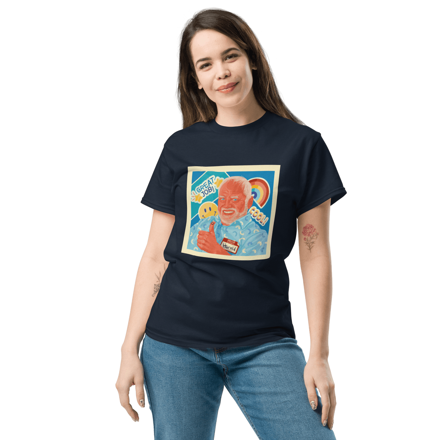 Hide The Pain Herold Classic T-Shirt Meme - Royal | Shirtposting