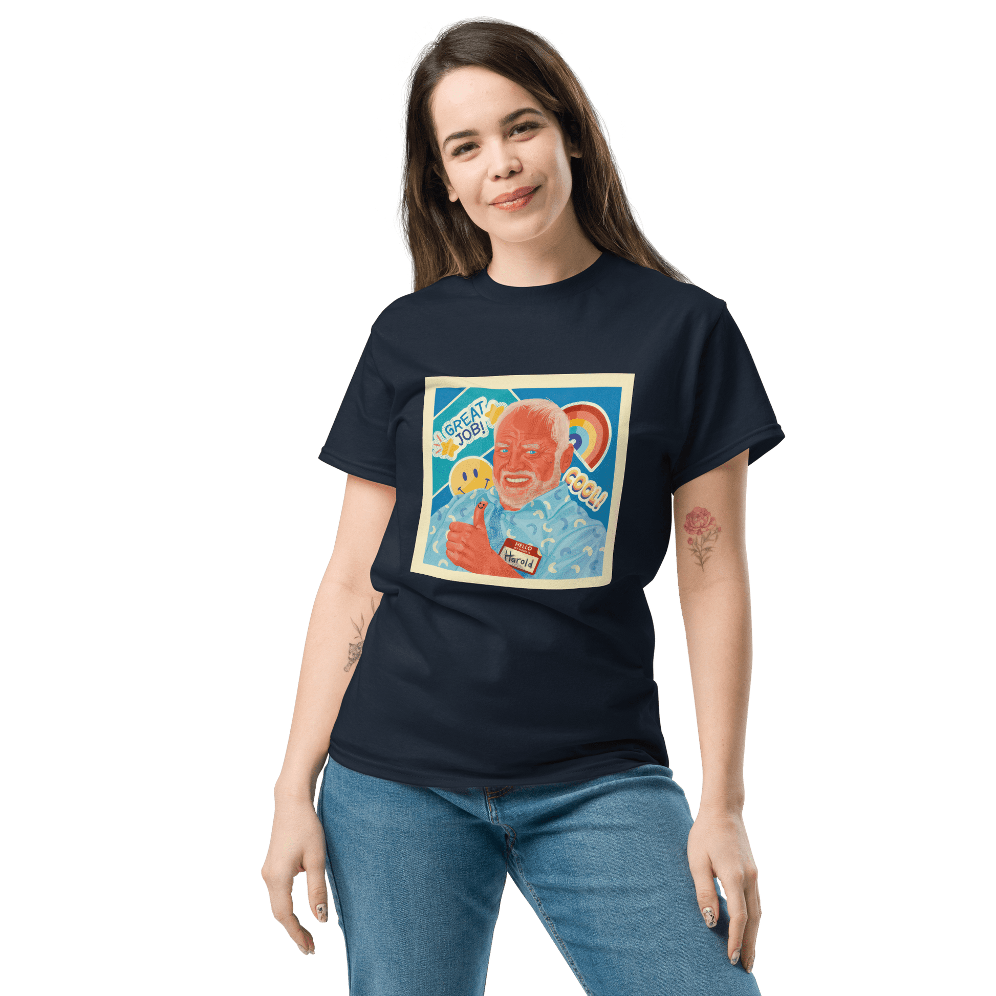 Hide The Pain Herold Classic T-Shirt Meme - Royal | Shirtposting