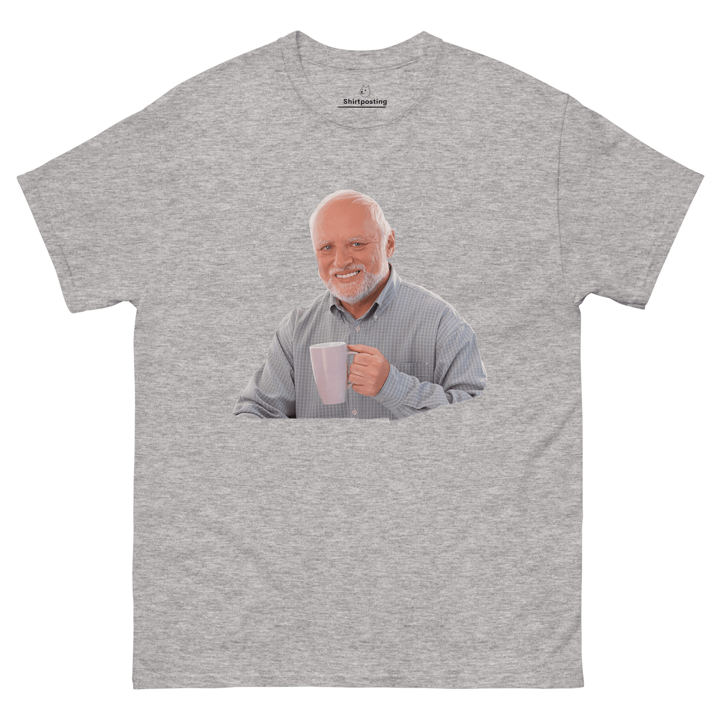 Hide The Pain Herold Classic T-Shirt Meme - Sport Grey | Shirtposting
