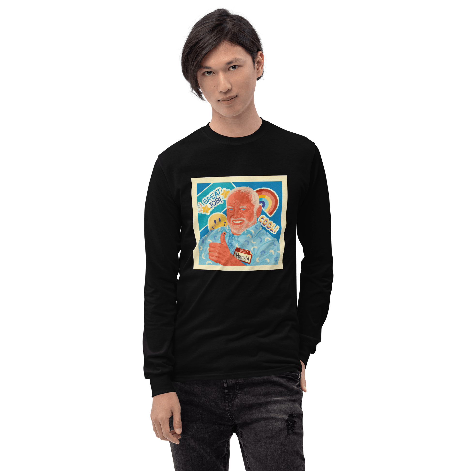 Hide The Pain Herold Long Sleeve T-Shirt Meme - Sand | Shirtposting